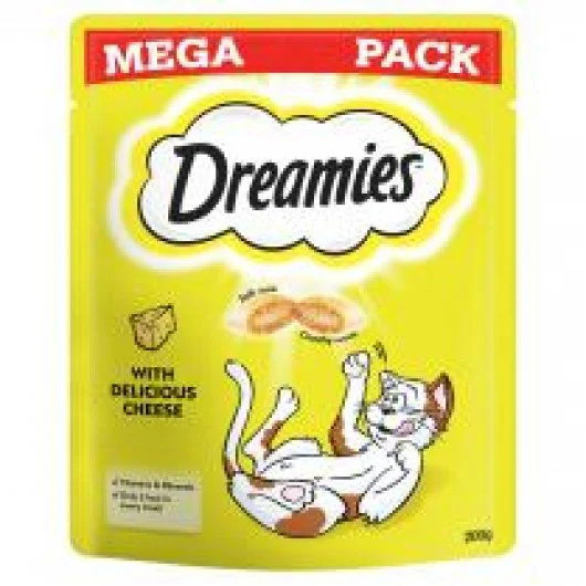 DREAMIES Cat Treat Biscuits with Cheese Mega Pack 200g