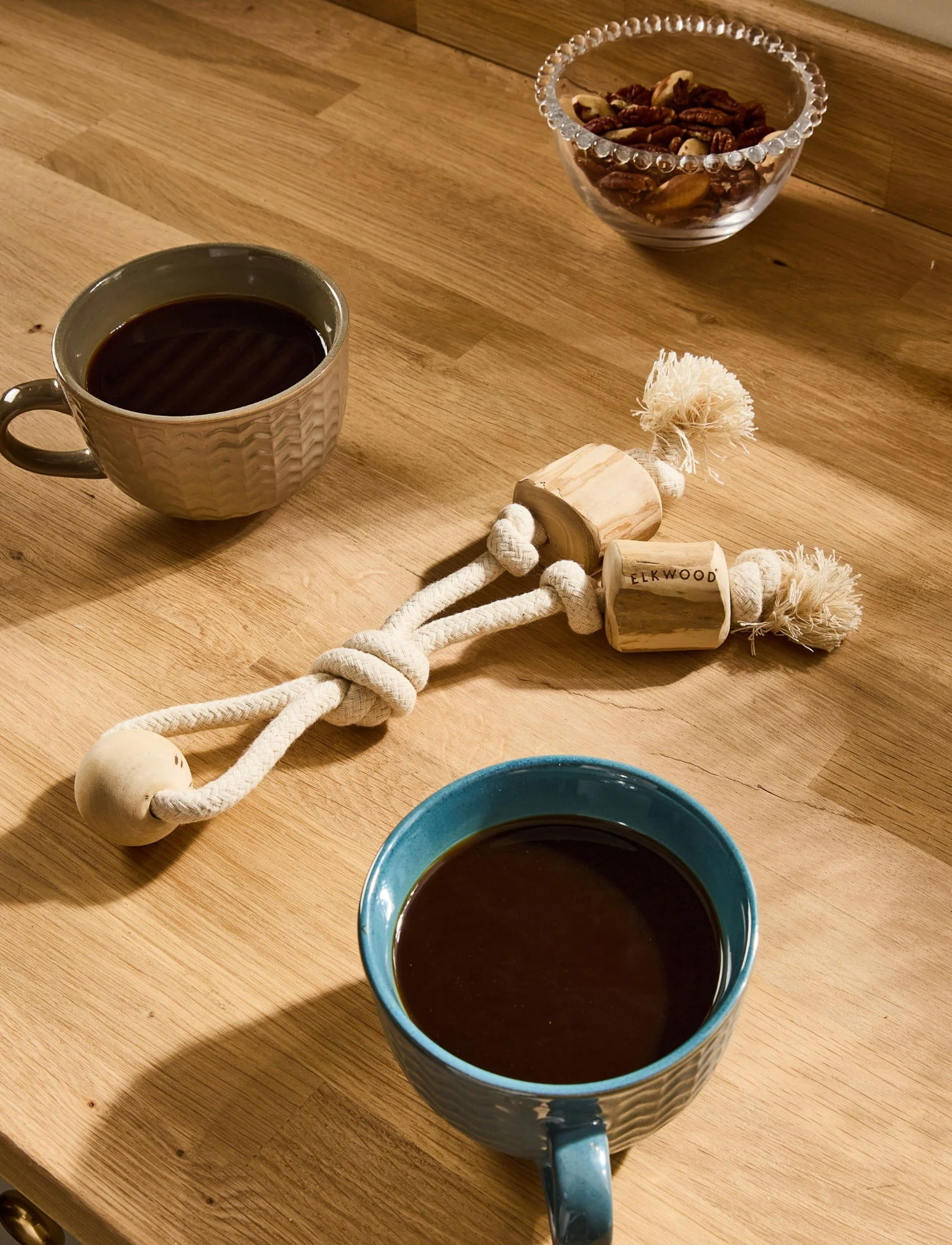 Elkwood Coffee Wood Double Rope Toy - Image 2