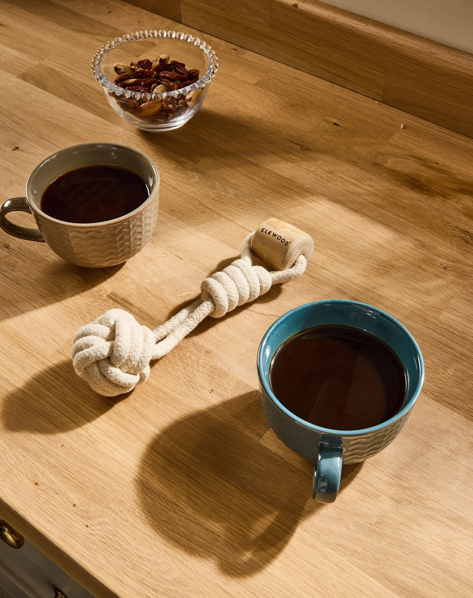 Elkwood Coffee Wood Knot & Ball Toy - Image 2