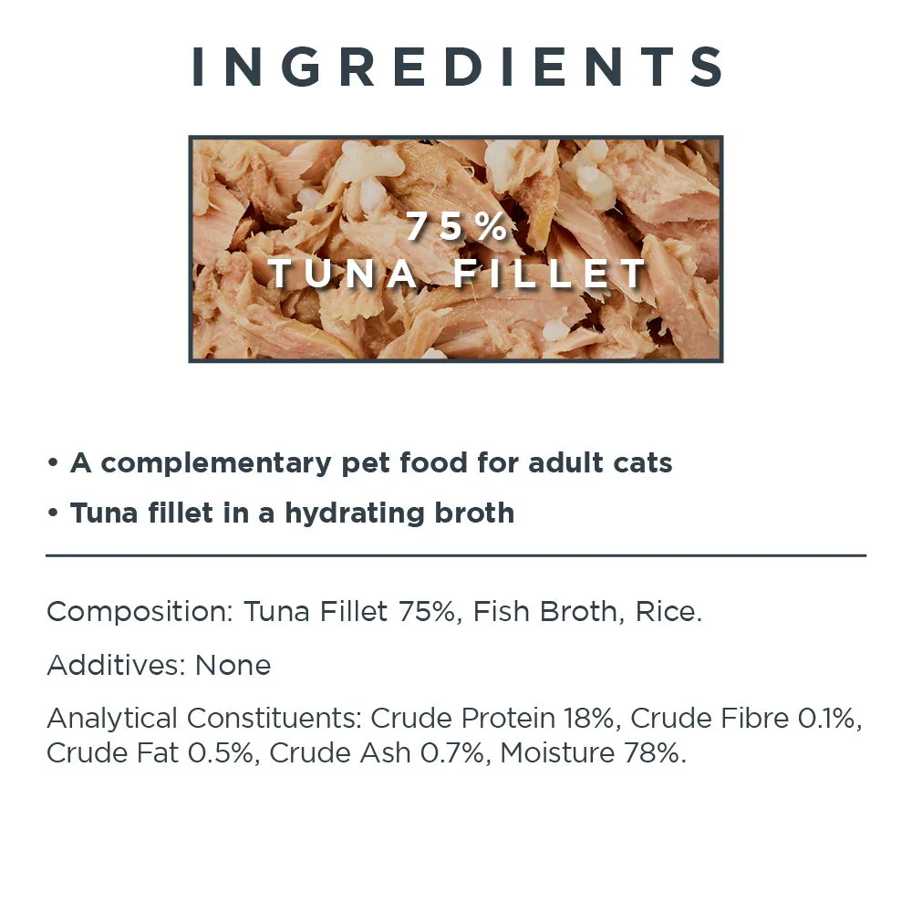 Encore Adult Wet Cat Food Tin - Tuna Fillet in Broth 70g - Image 3
