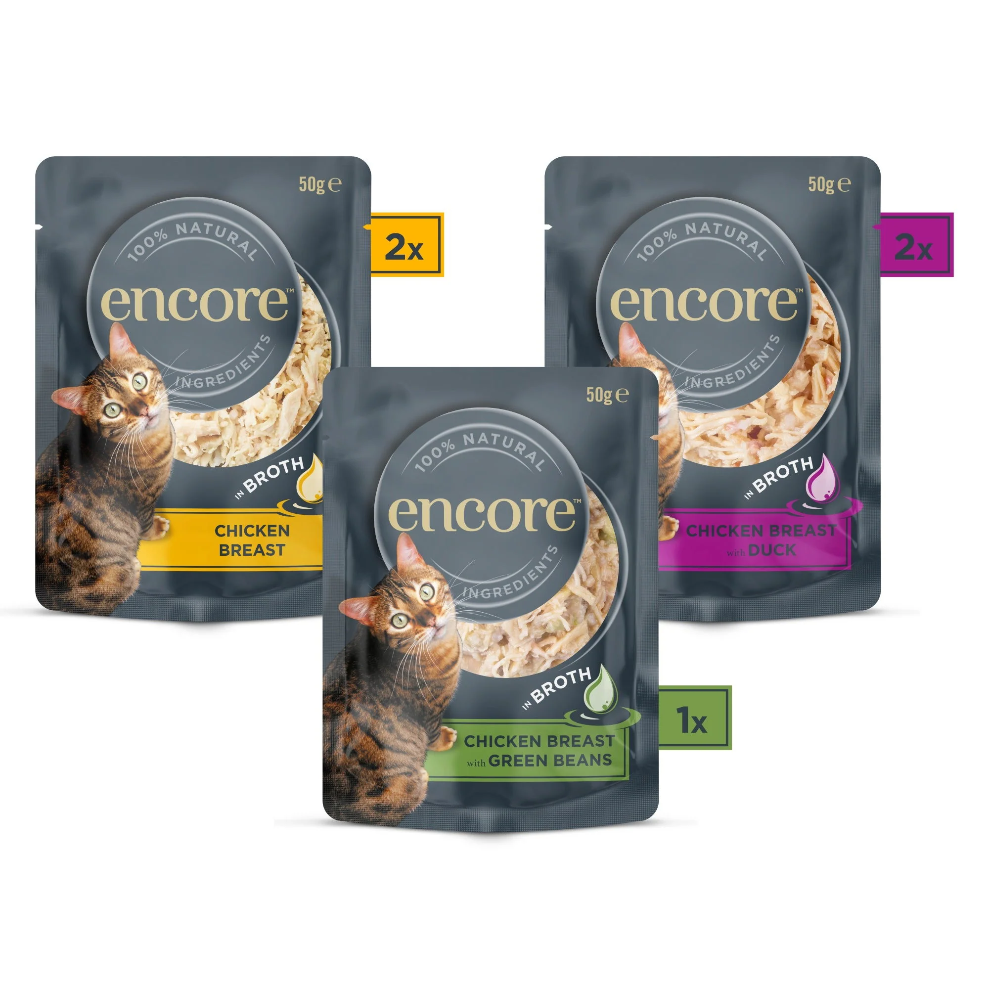 Encore Cat Broth Pouch Chicken Selection 5x50 per Pk - Image 3