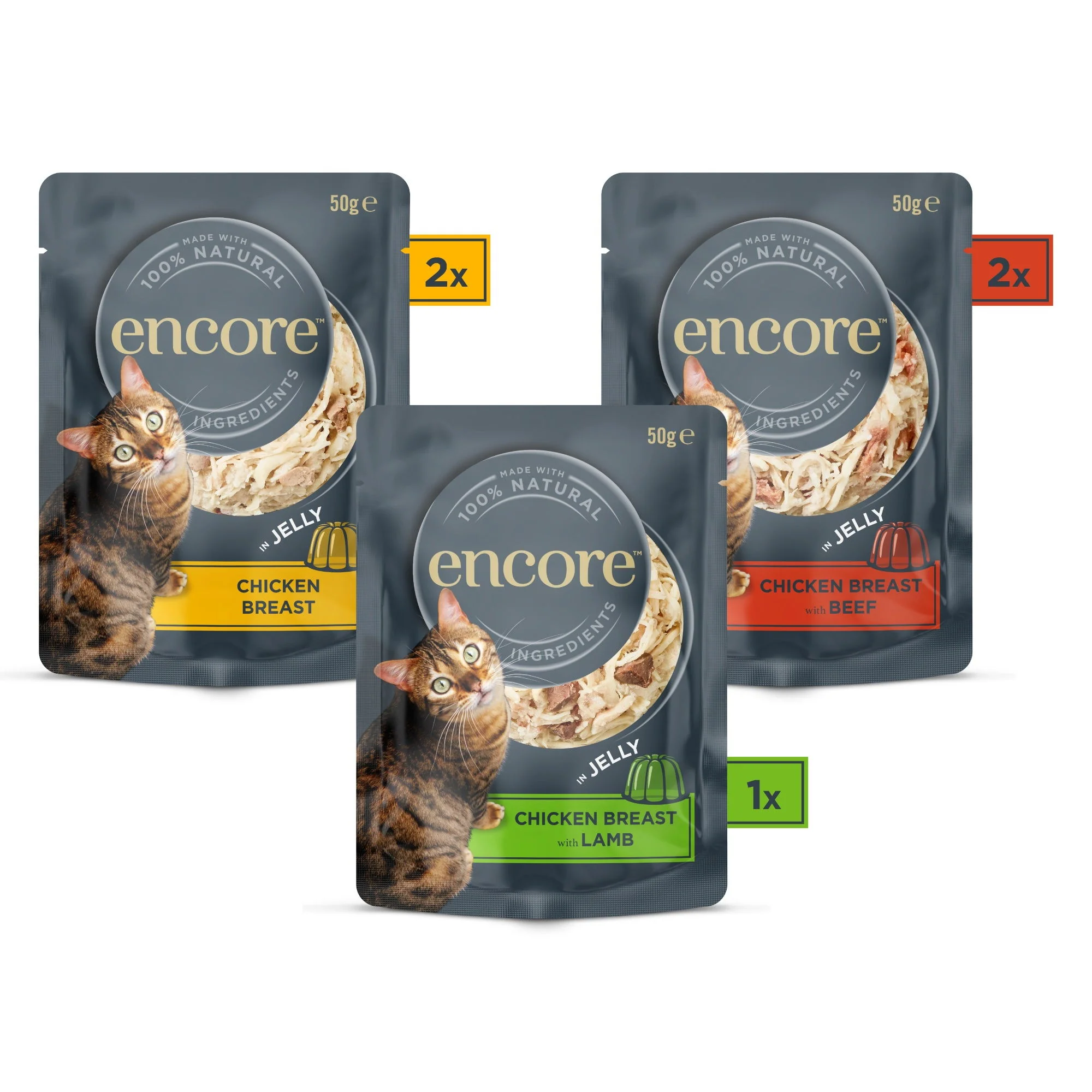 Encore Cat Pouch Chicken in Jelly - 5 x 50g - Image 3