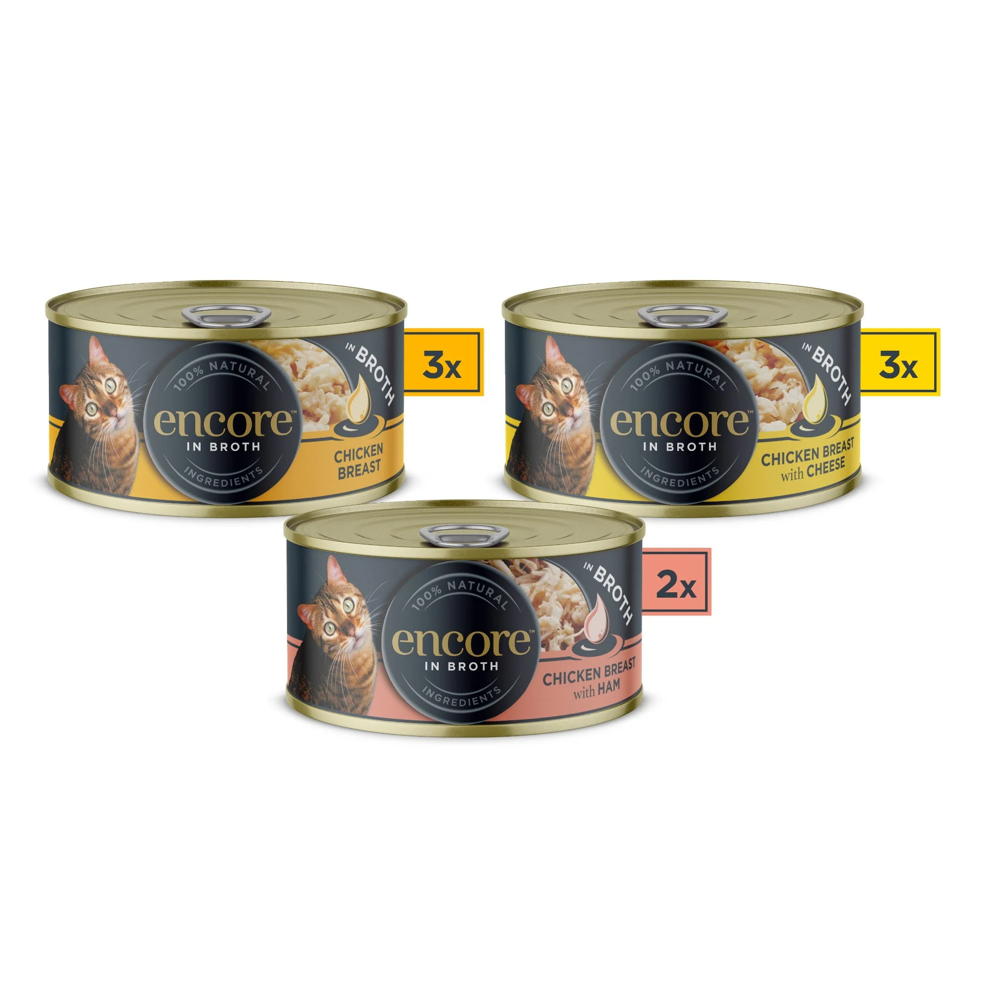 Encore Cat Tin Multipack Chicken - 8 x 70g - Image 3