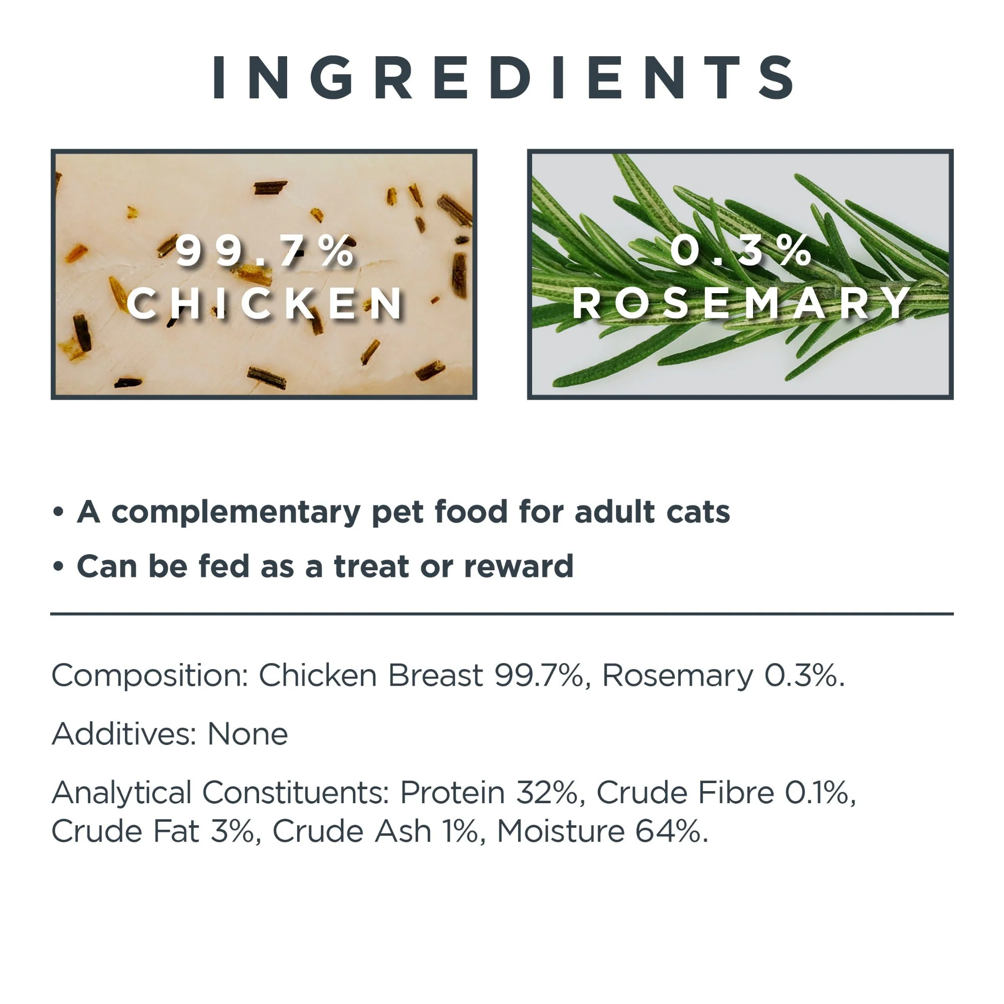 Encore Highprotein Adt Cat Treat Chk Fillet & Rosemary 30g - Image 3