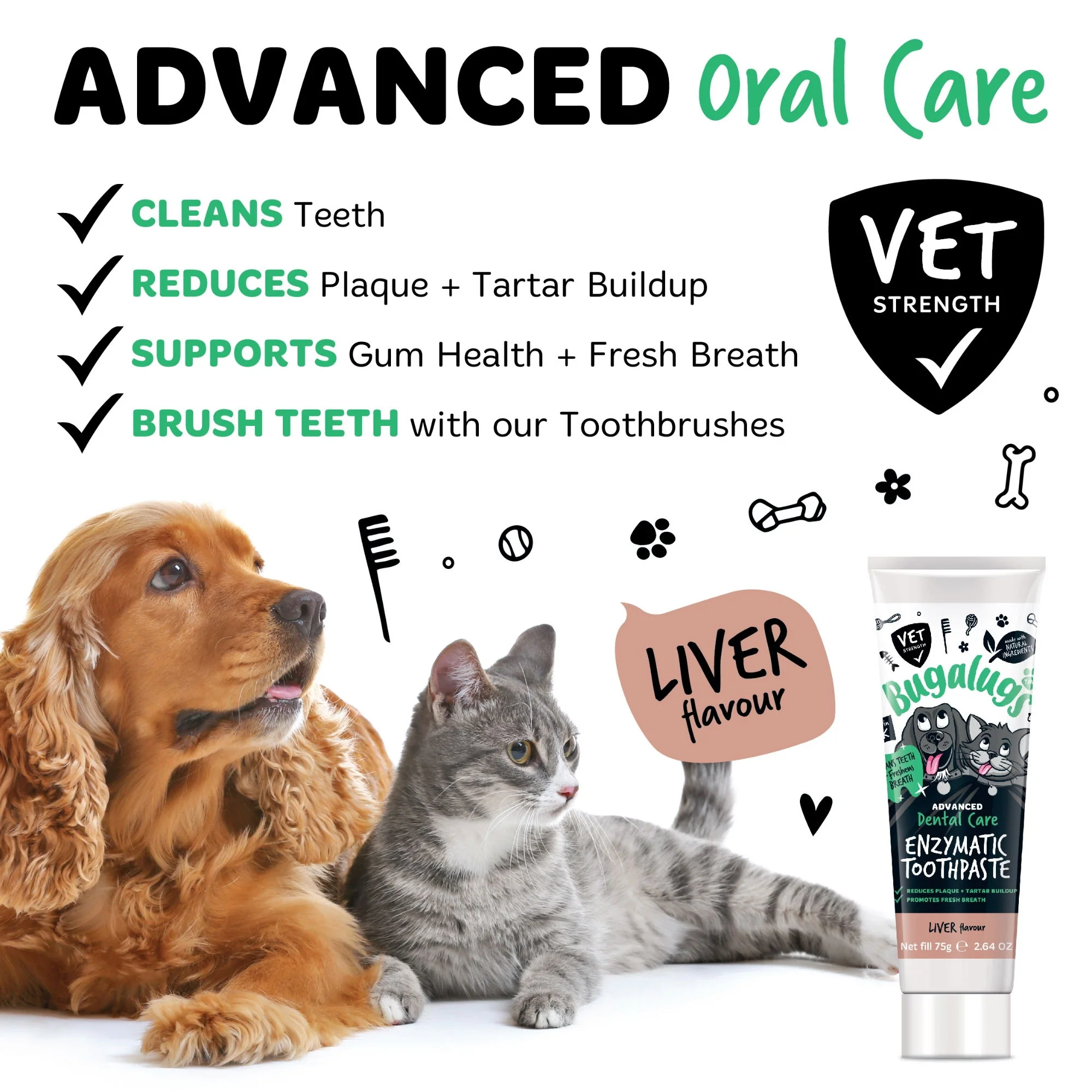 Enzymatic Toothpaste Gel 75G (Dog & Cat) Liver Flavour 75g - Image 3