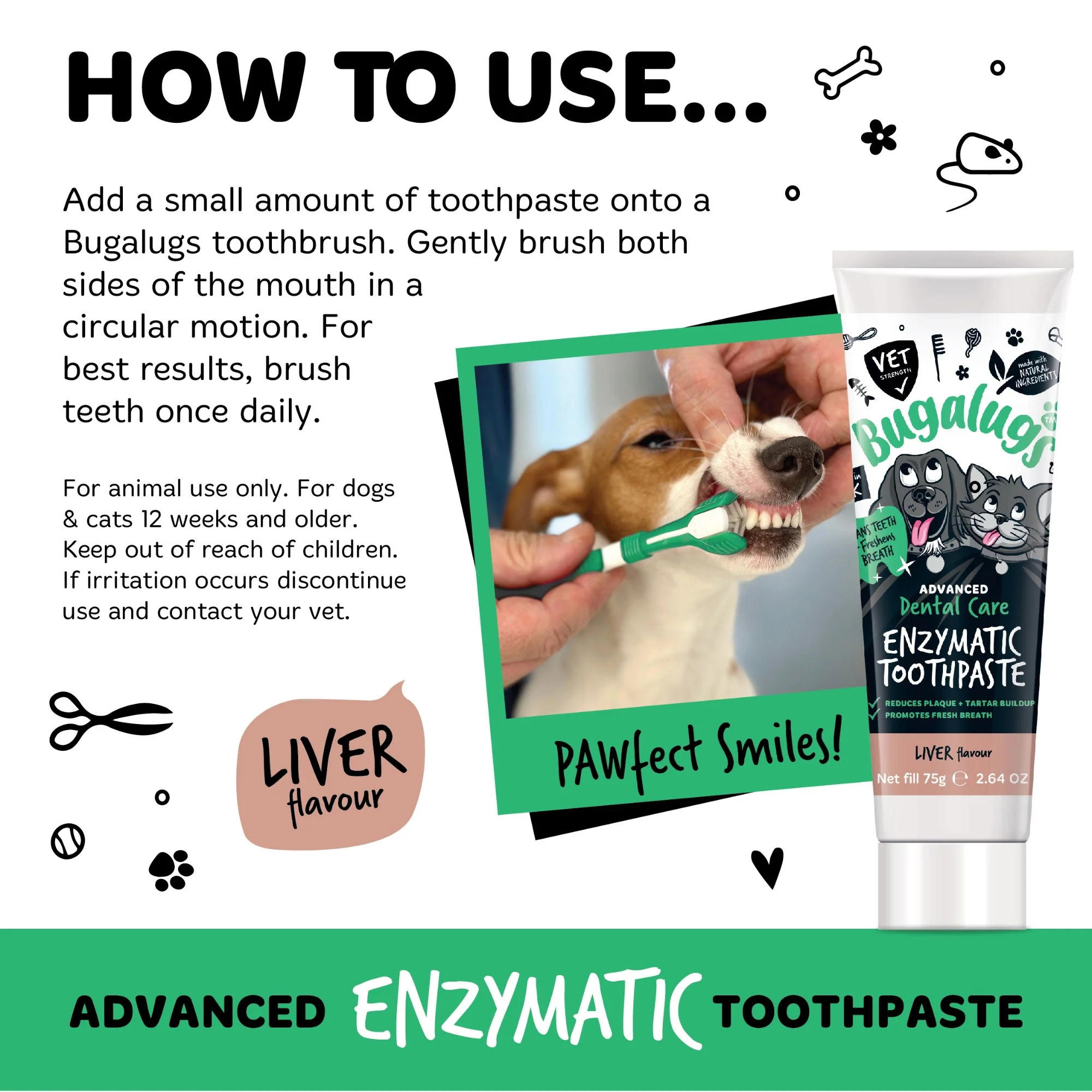 Enzymatic Toothpaste Gel 75G (Dog & Cat) Liver Flavour 75g - Image 4