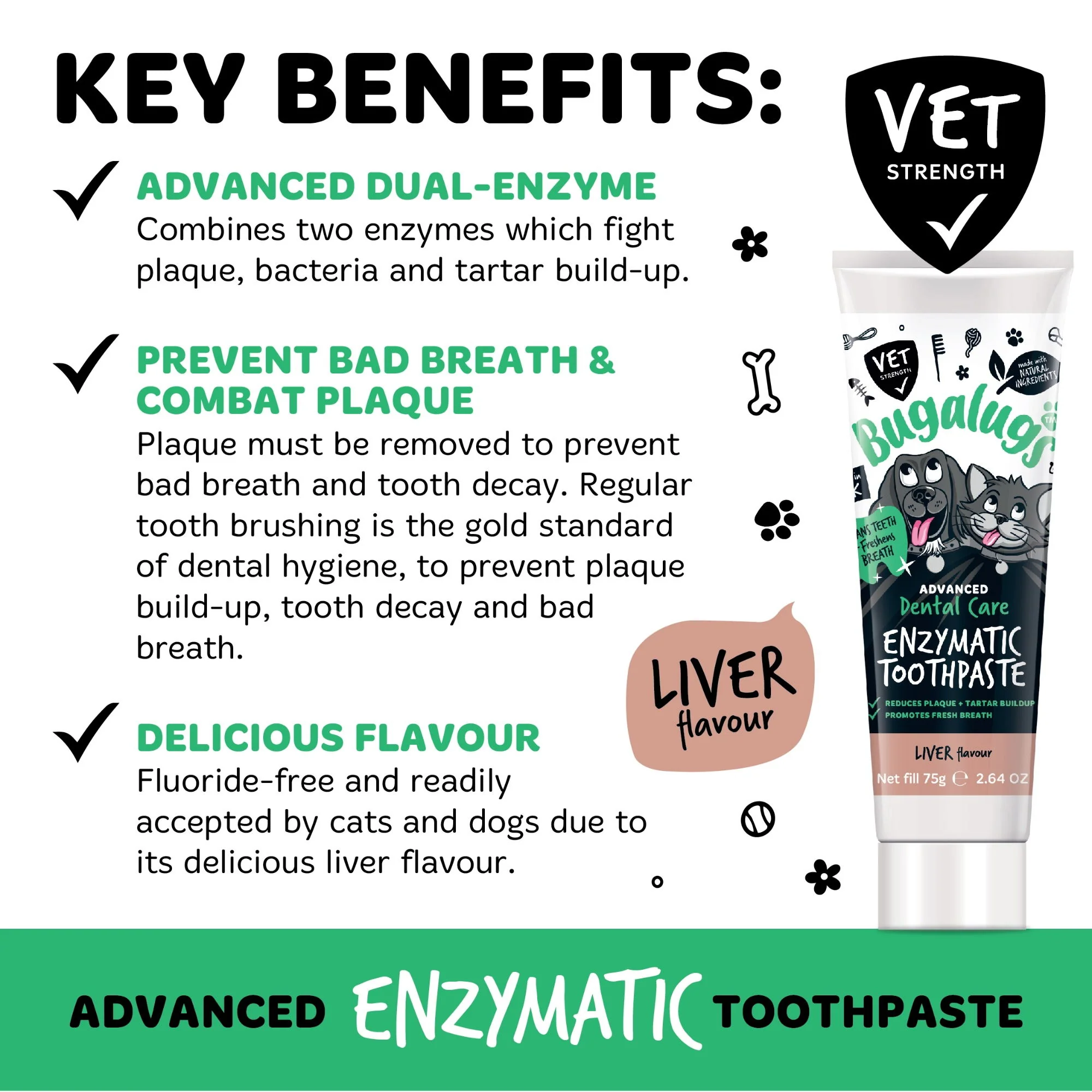 Enzymatic Toothpaste Gel 75G (Dog & Cat) Liver Flavour 75g - Image 5