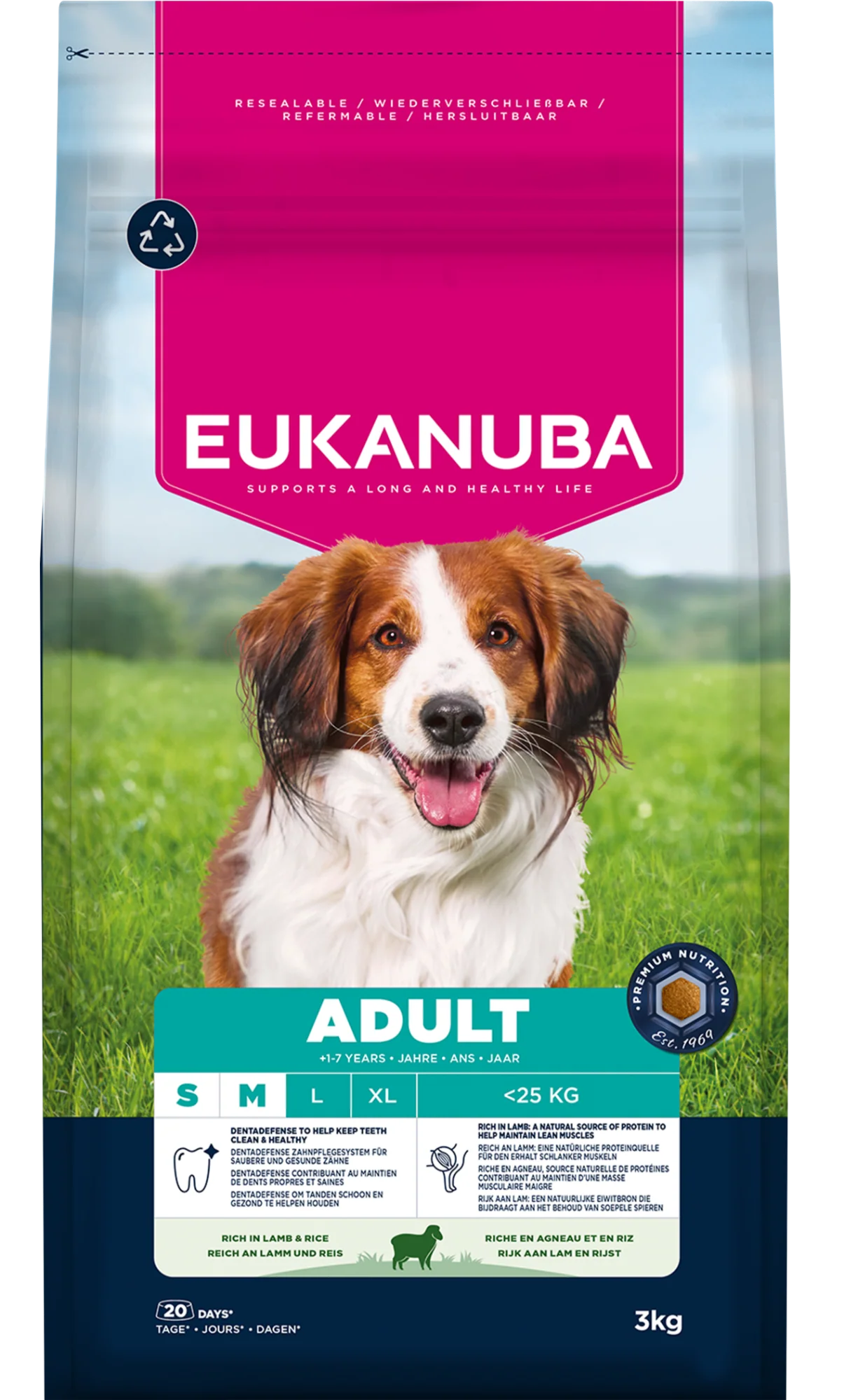 Eukanuba Dog Adult Small/Medium Lamb & Rice 3kg