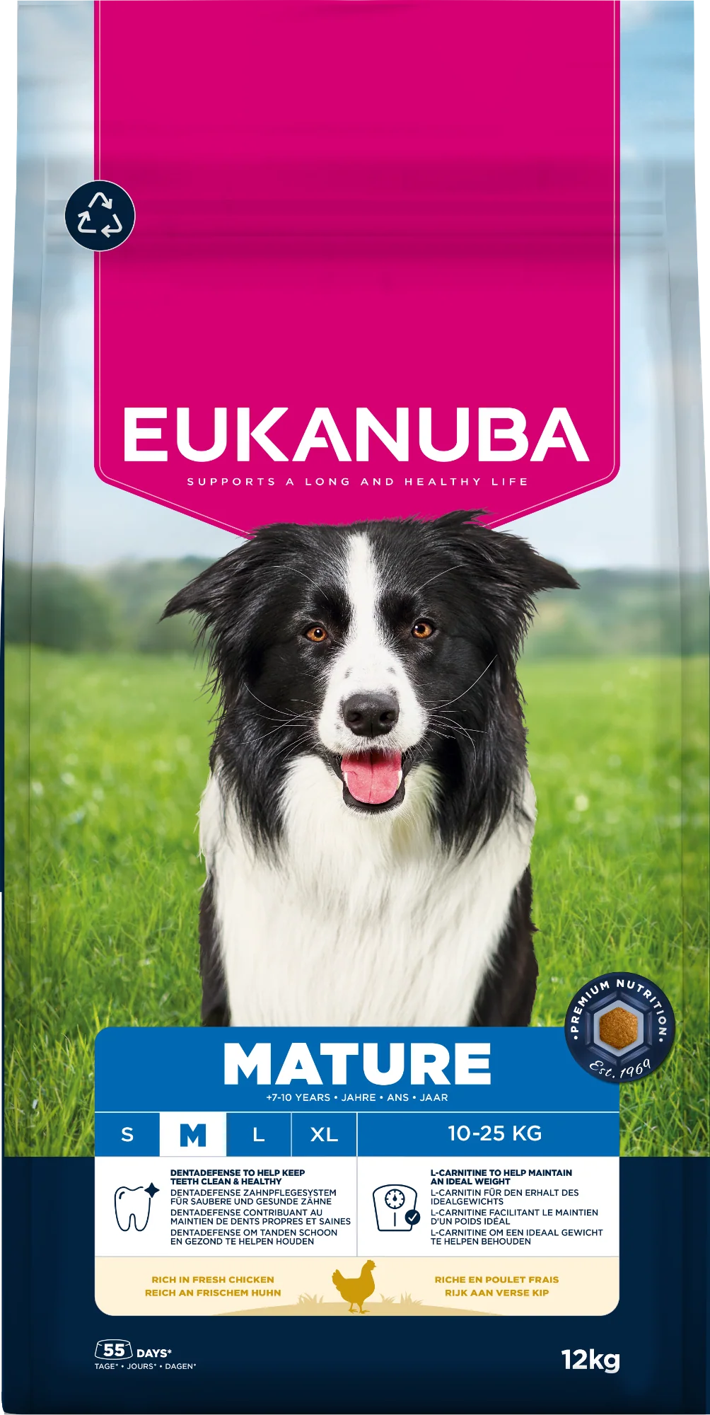 Eukanuba Dog Mature Medium Chicken 12kg