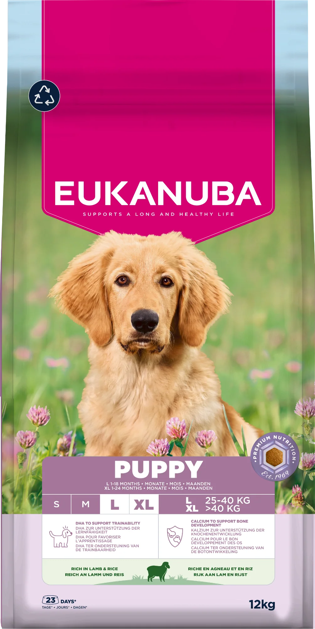 Eukanuba Dog Puppy & Junior Large Lamb & Rice 12kg