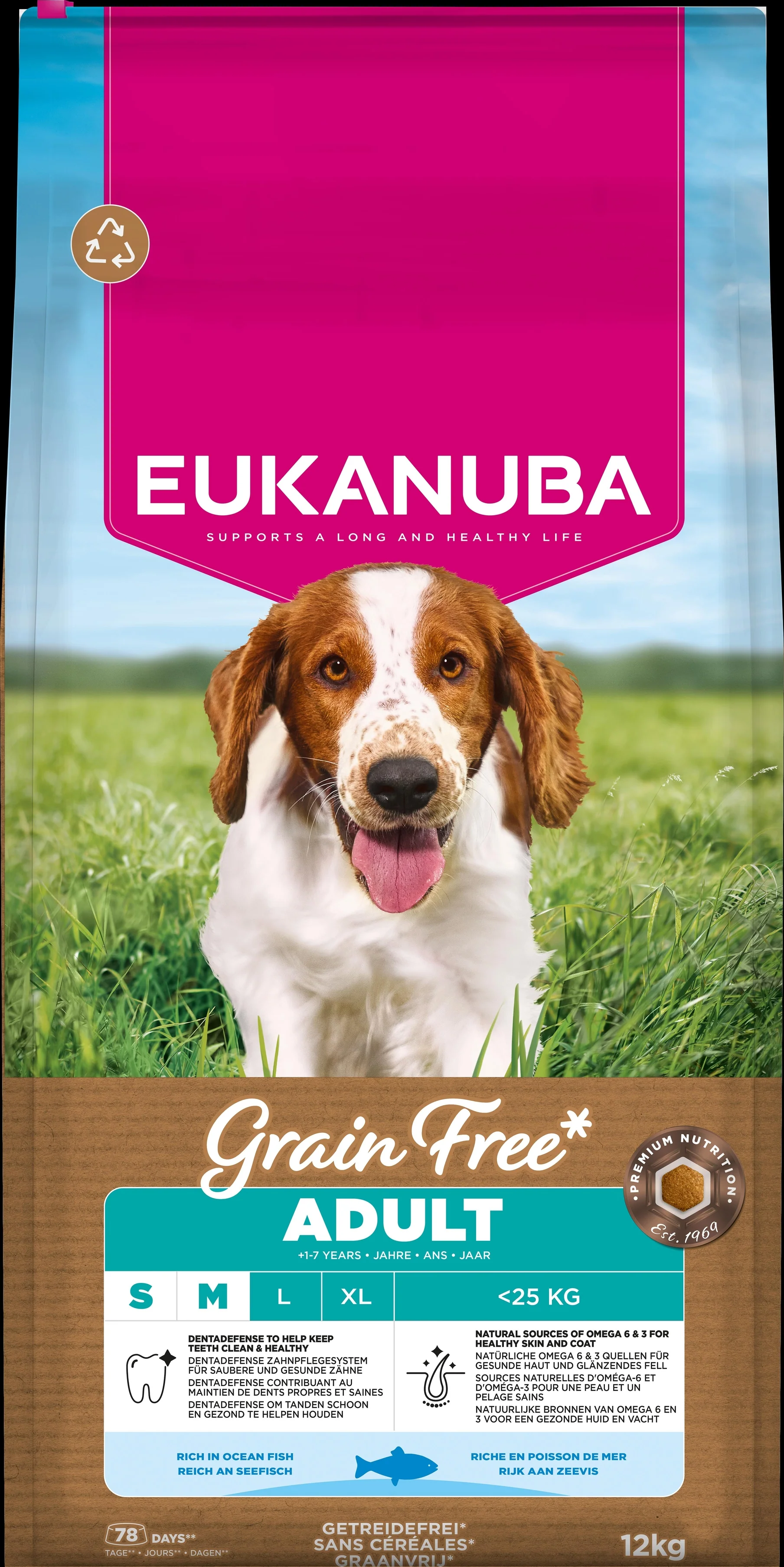 Eukanuba Grain Free - Ocean Fish -  Adult Small/Medium 12kg