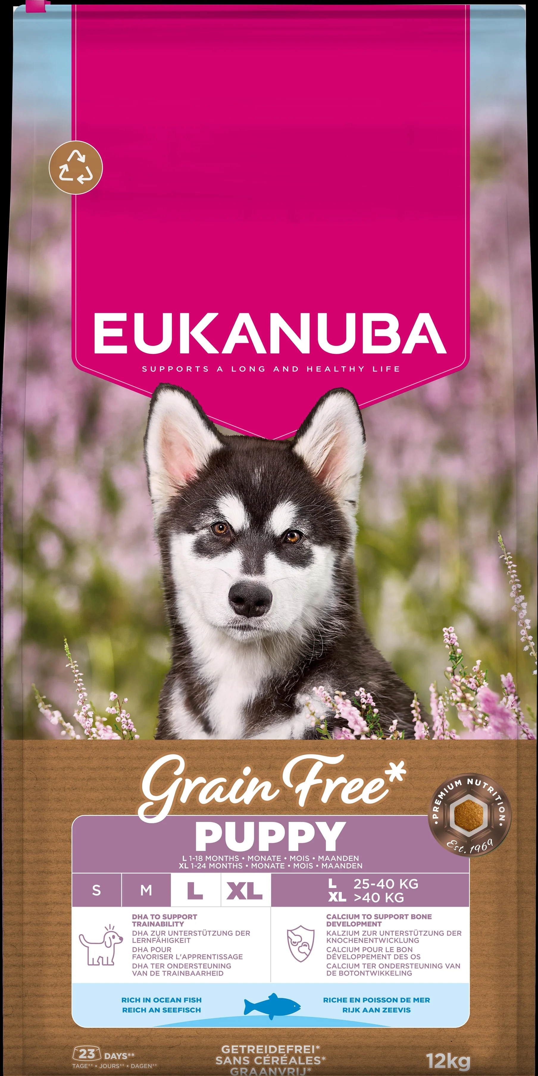 Eukanuba Grain Free - Ocean Fish -  Puppy Large 12kg