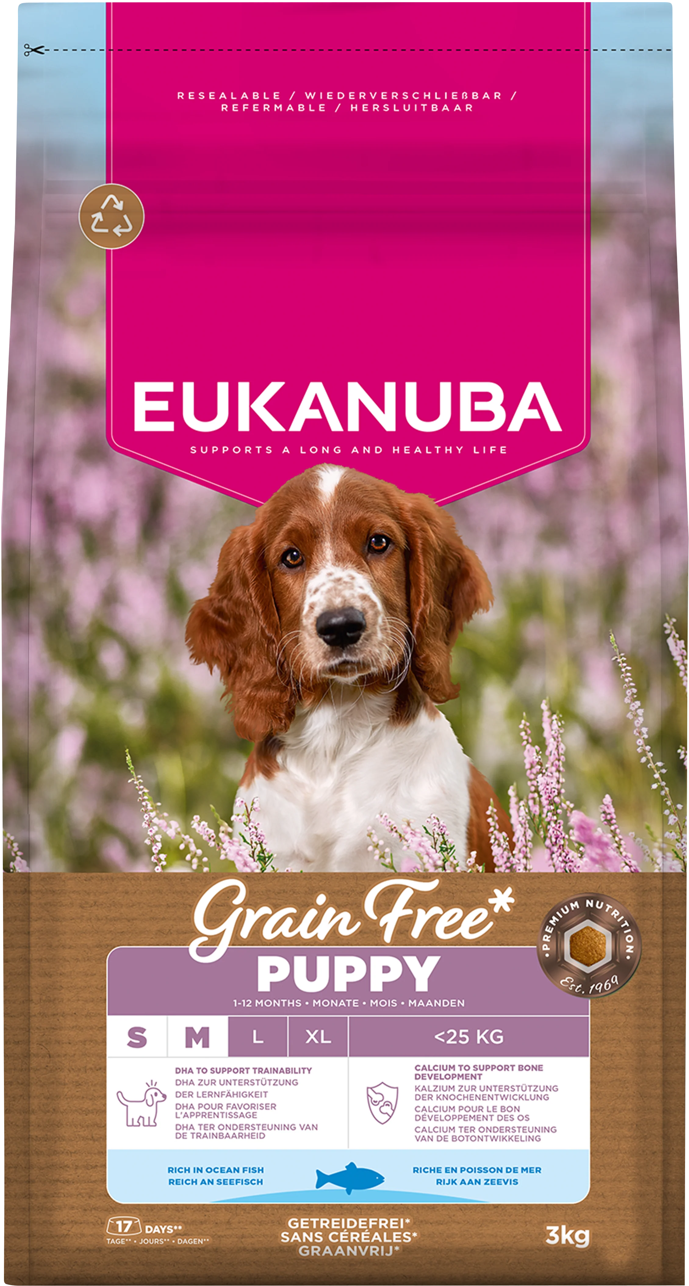 Eukanuba Grain Free - Ocean Fish -  Puppy Small/Medium 3kg