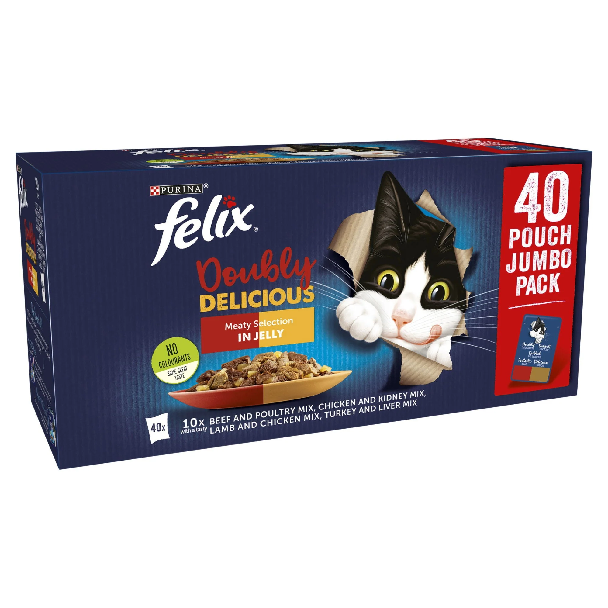 Felix AGAIL Doubly Delicious Meaty Selection in Jelly (40x85g) - Image 2