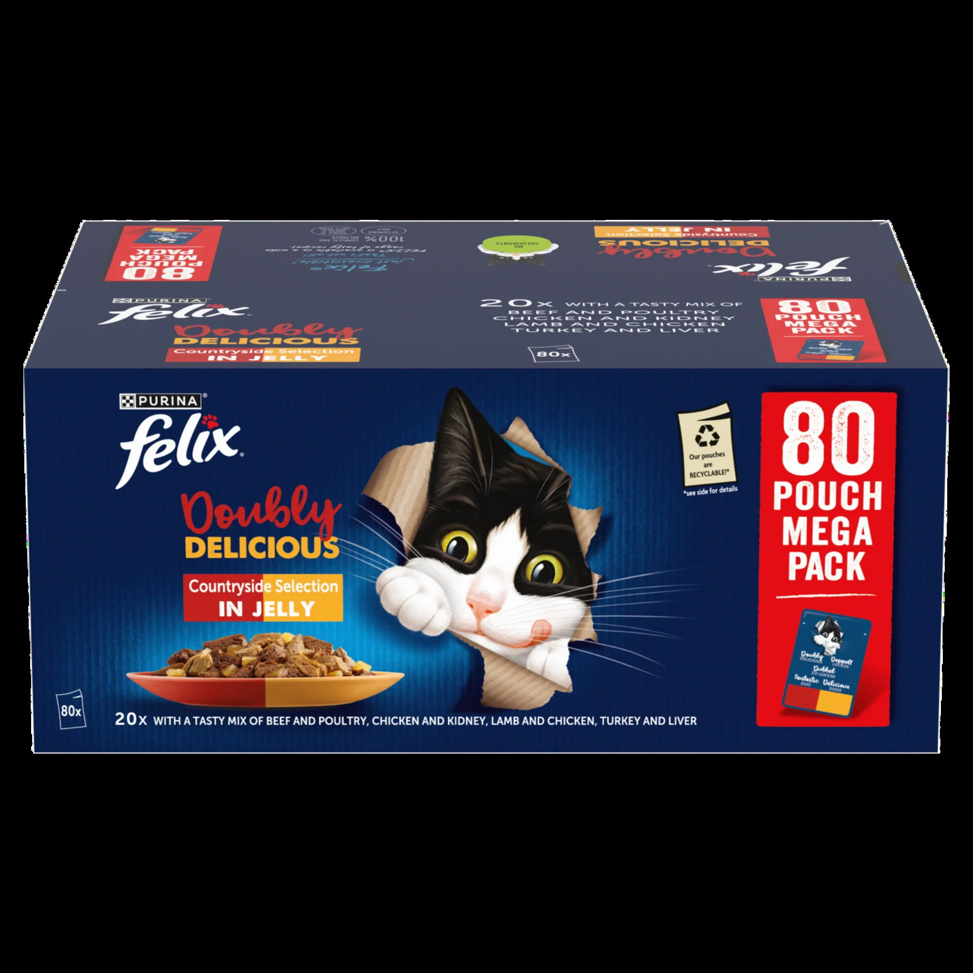 Felix AGAIL Doubly Delicious Meaty Selection in Jelly (80x85g)