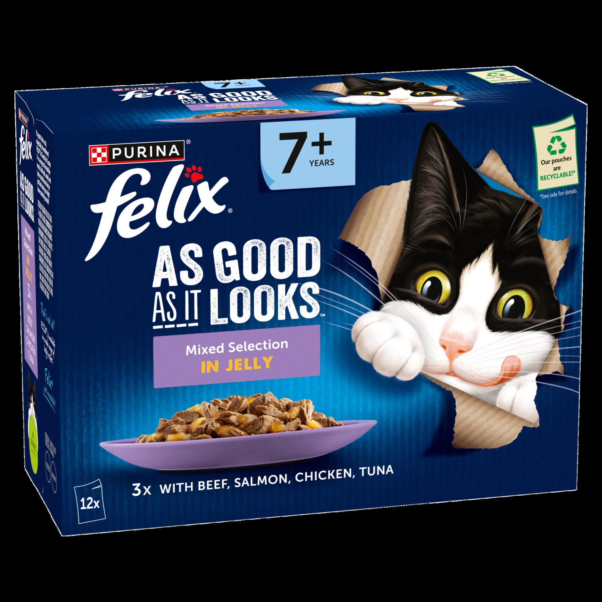 Felix AGAIL Senior Beef in Jelly (12x85g) - Image 2