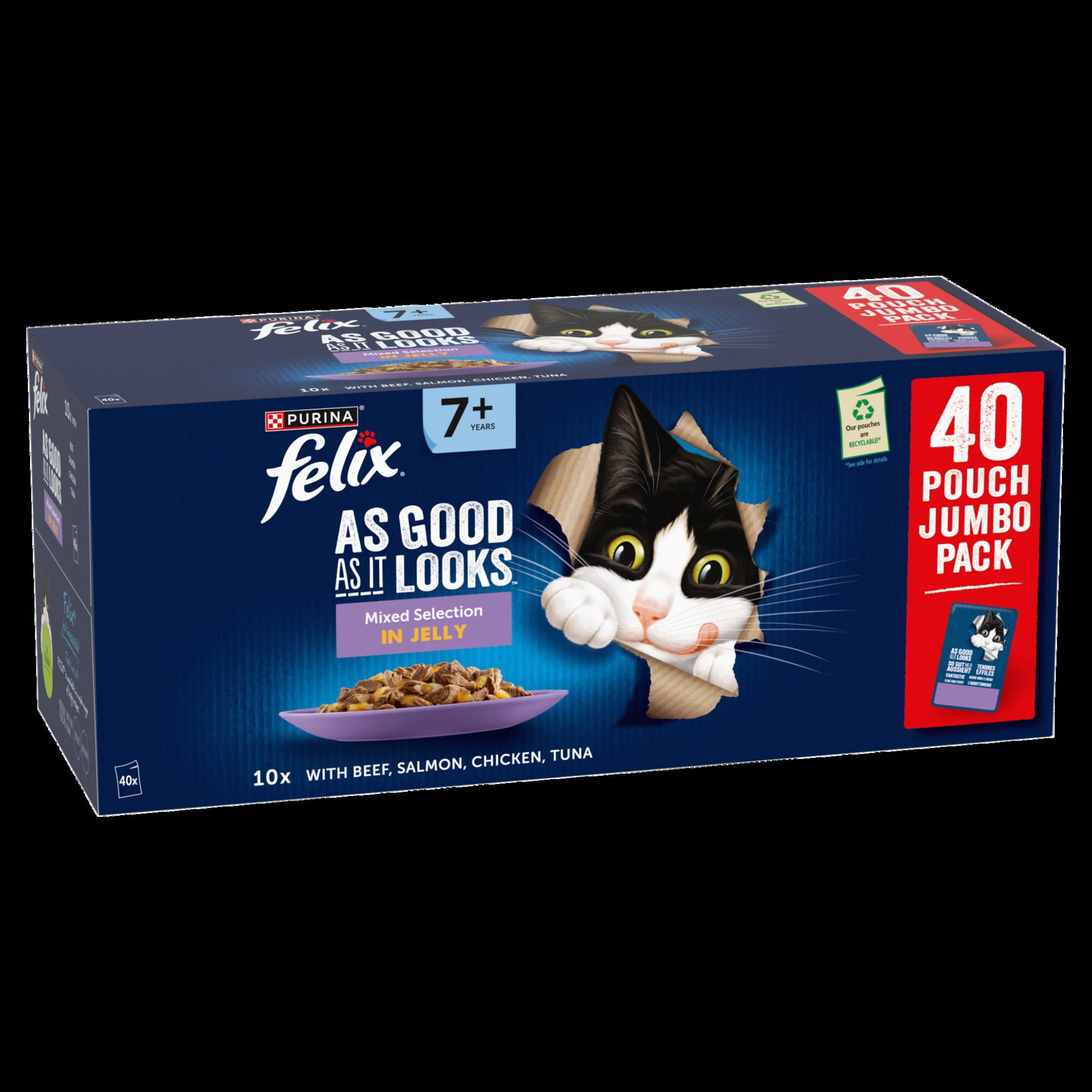 Felix AGAIL Senior Beef in Jelly (40x85g) - Image 2