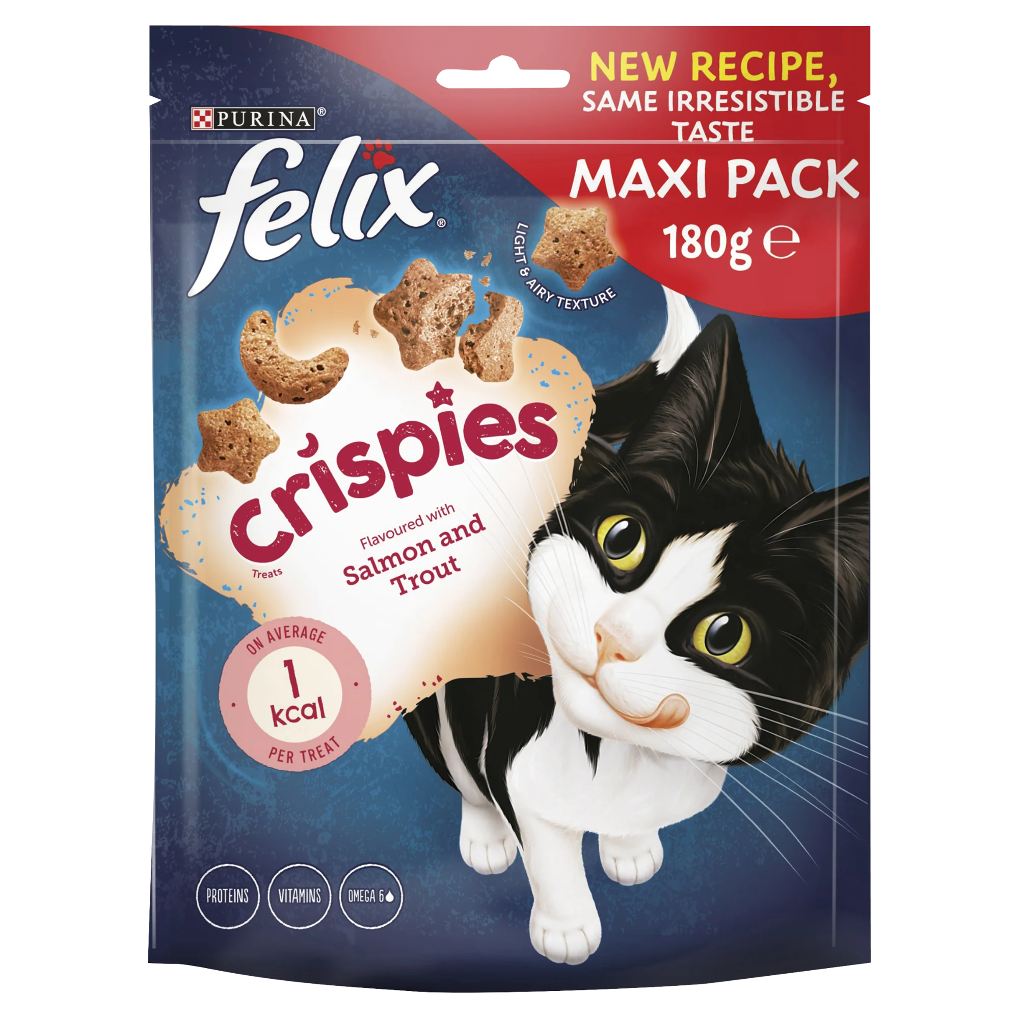 Felix Crispies Cat Treats Salmon & Trout 180g