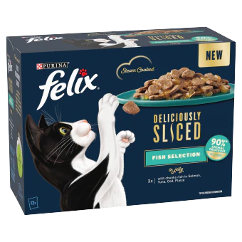 Felix Del Sliced Adult Wet Cat Ocean Selection 12x80g