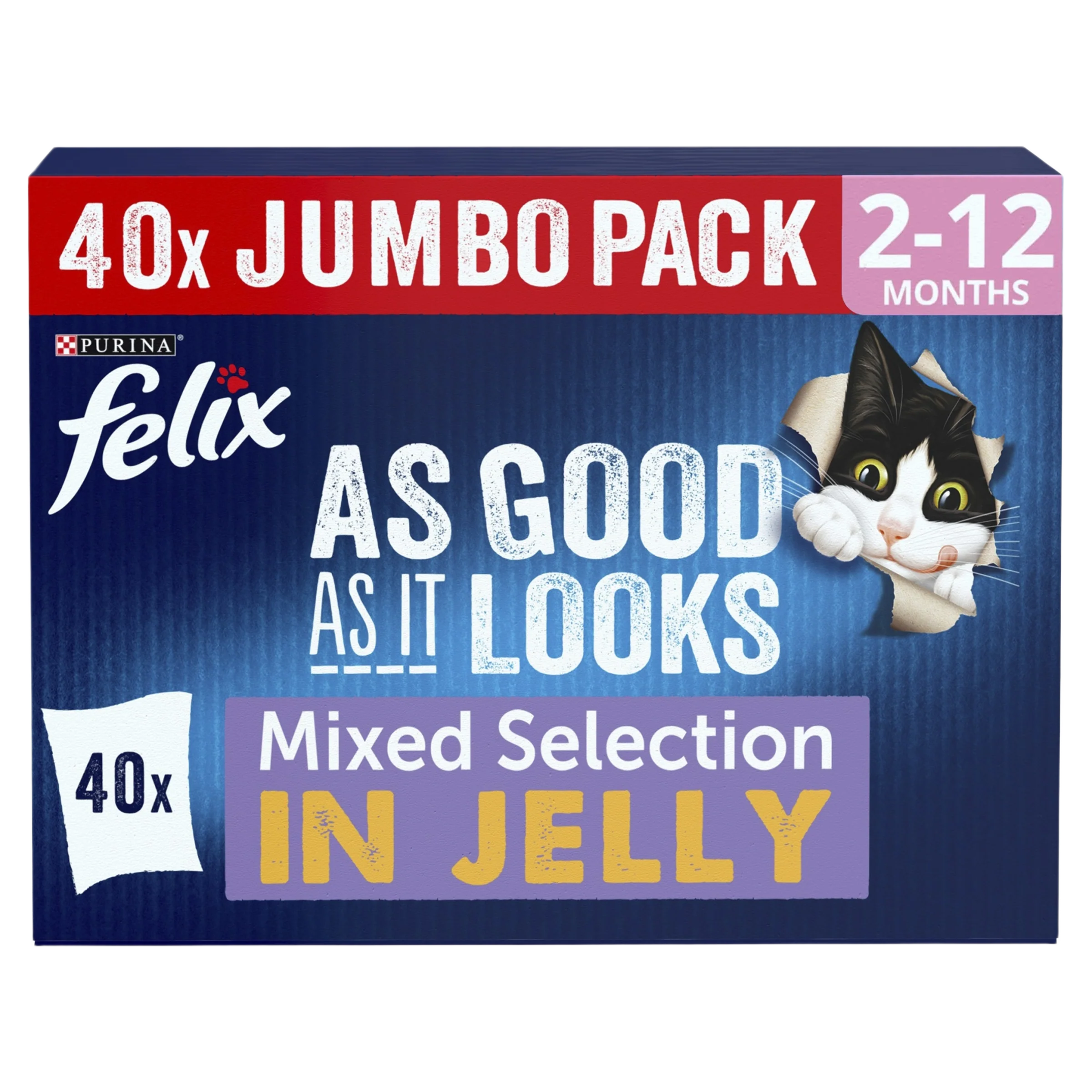 Felix Kitten As Good As It Looks Mixed Variety Beef 40x85g