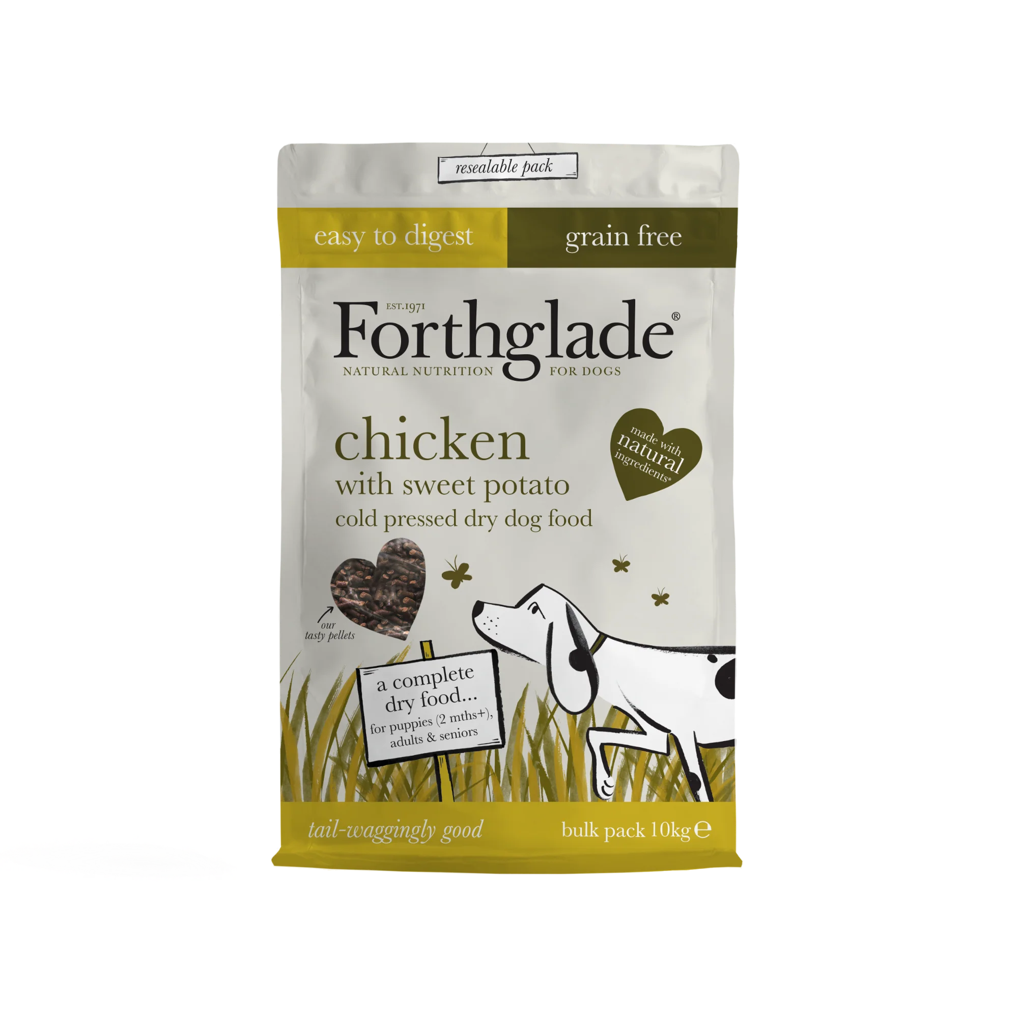 FG Natural Dry Cold Pressed Chicken Grain Free 10kg