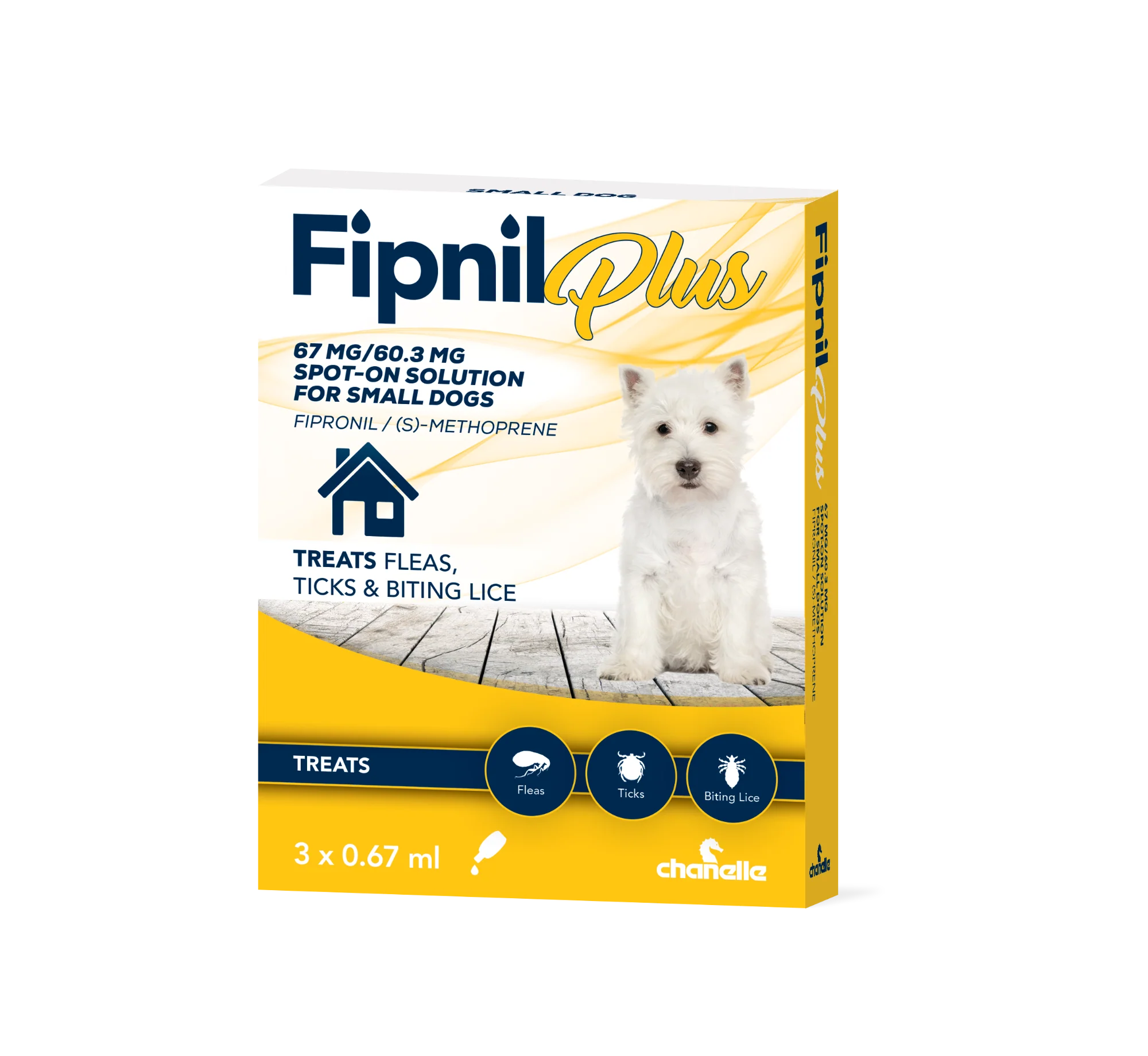 Fipnil Plus 67mg Sm Dog 3's