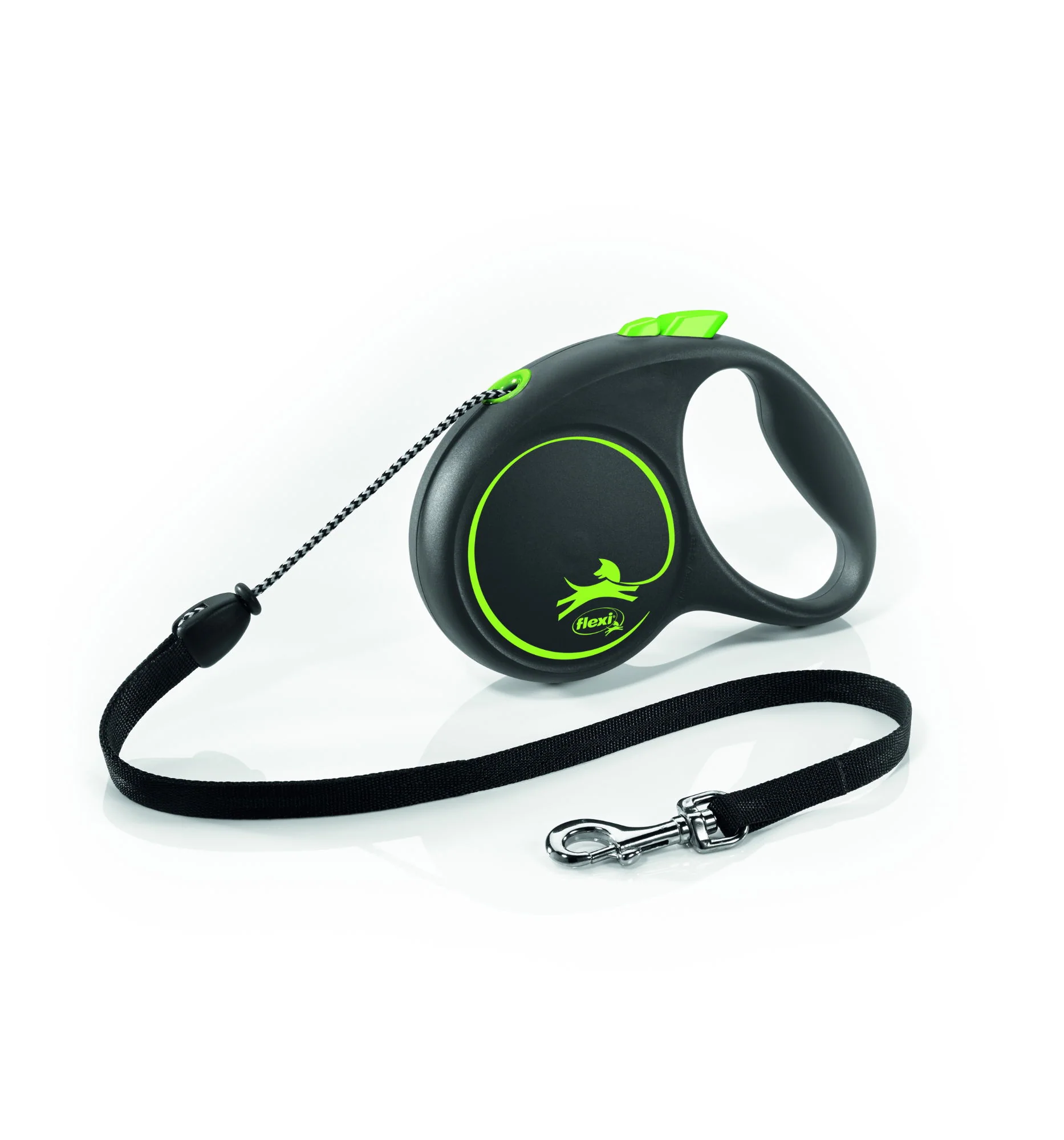 Flexi Black Design Cord M Green 5m 1-20kg