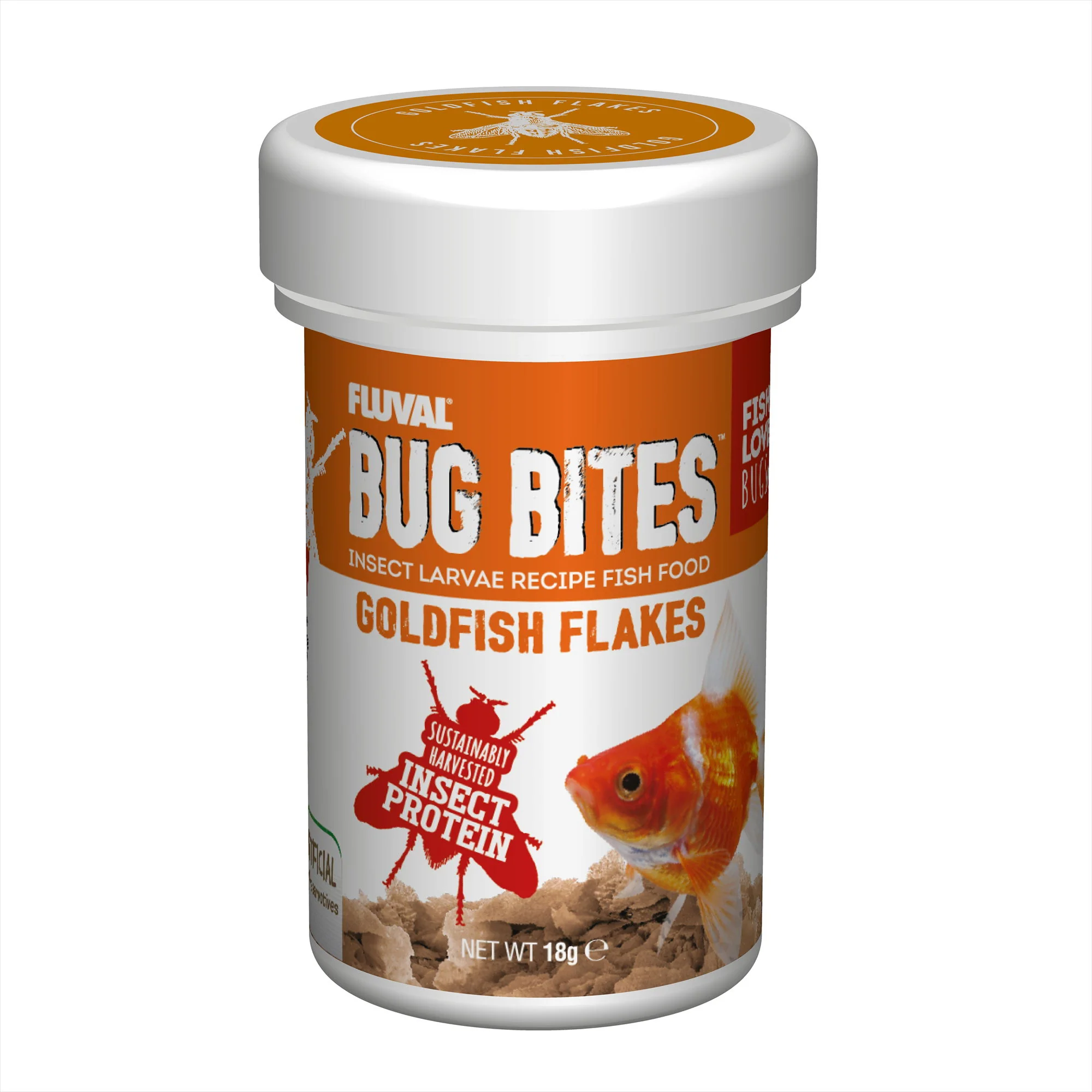 Fluval Bug Bites Goldfish Flakes 18g