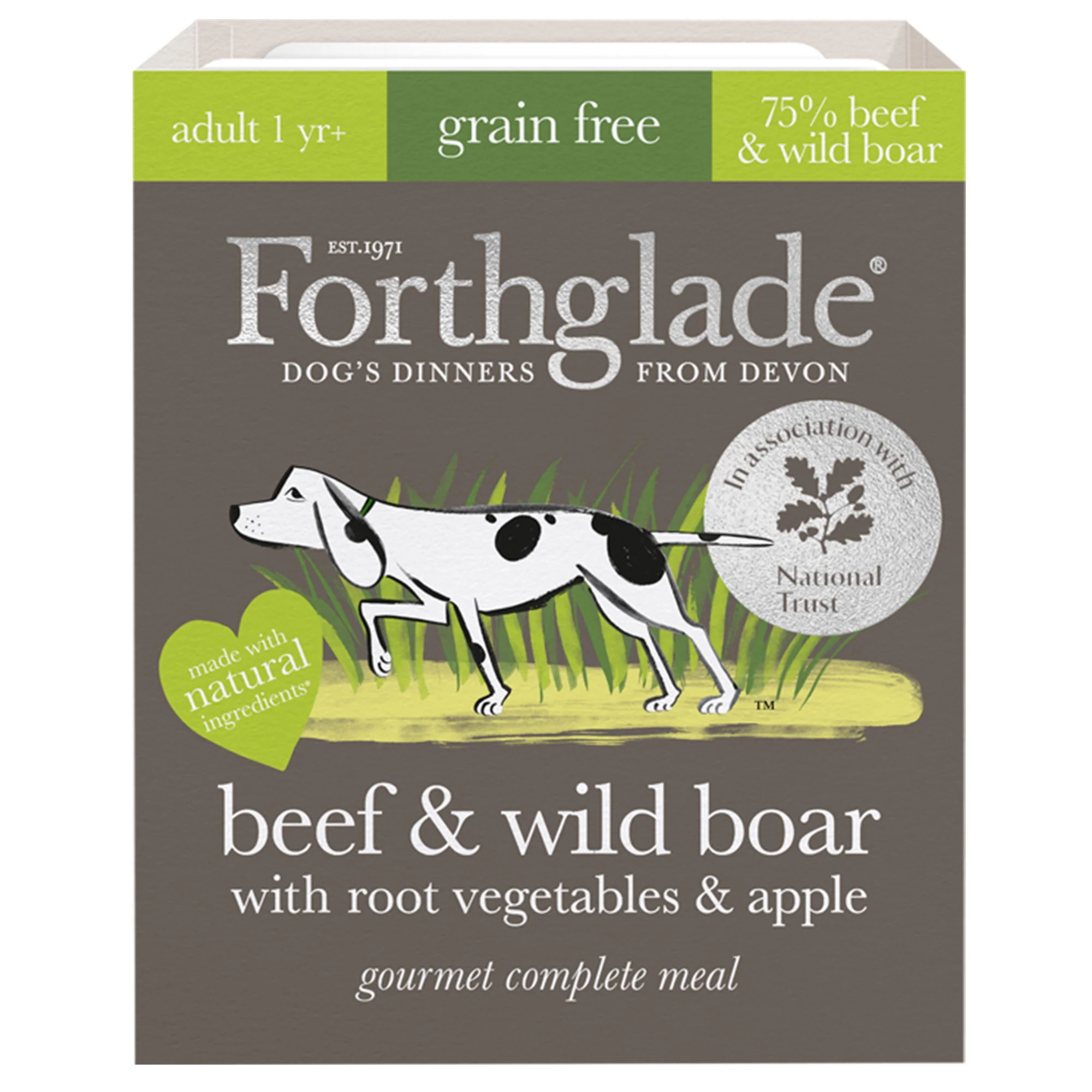 Forthglade Adult GF Gourmet Comp Beef & Wild Boar 395g - Image 5