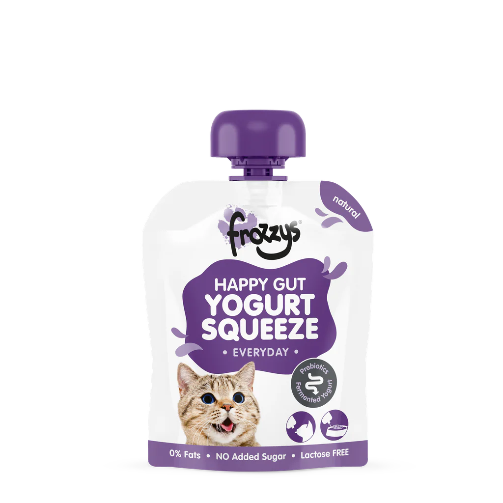 Frozzys Yogurt Squeeze Pouch Cat Natural 85g