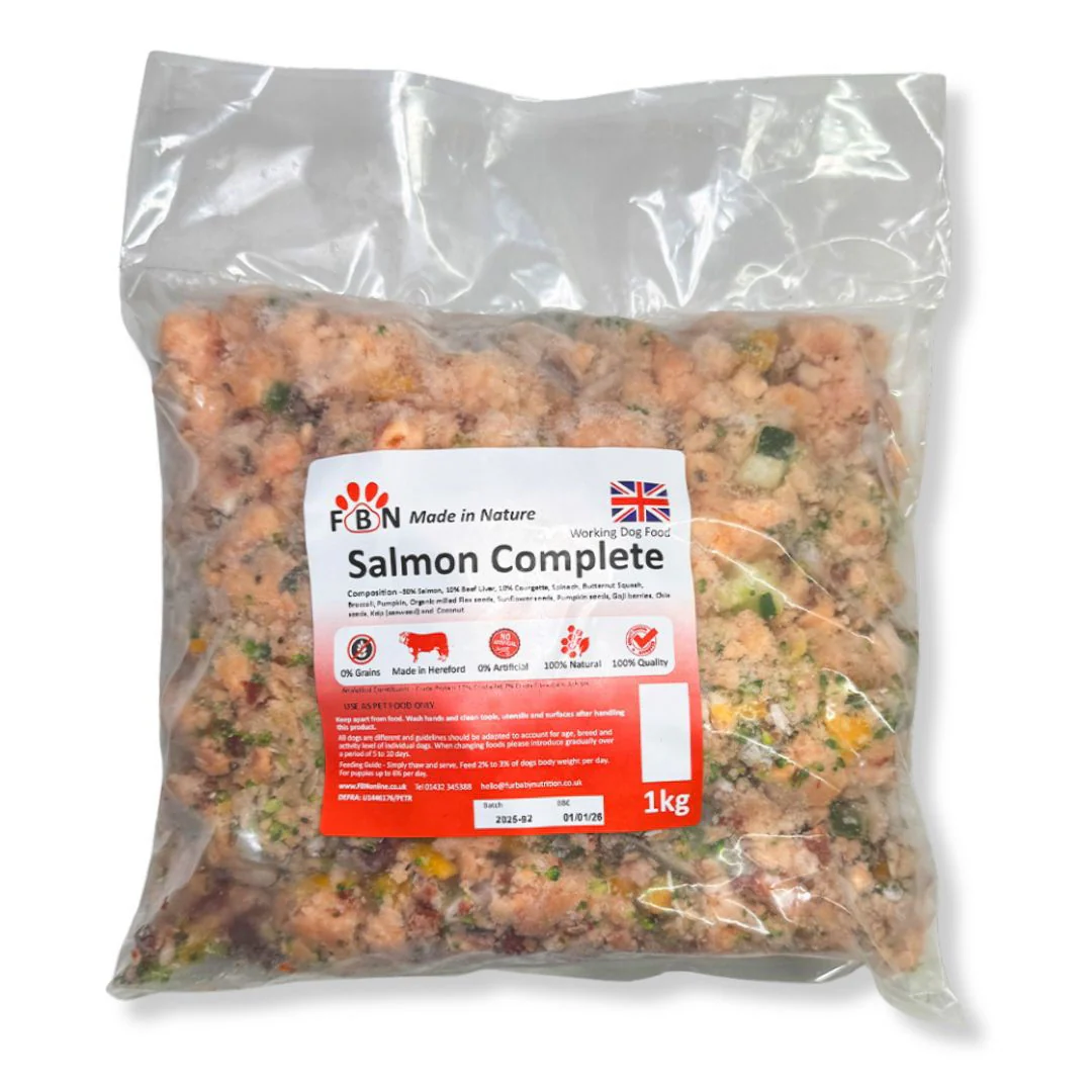 Fur Baby Nutrition Salmon Complete Frozen Dog Food 1kg - Image 2