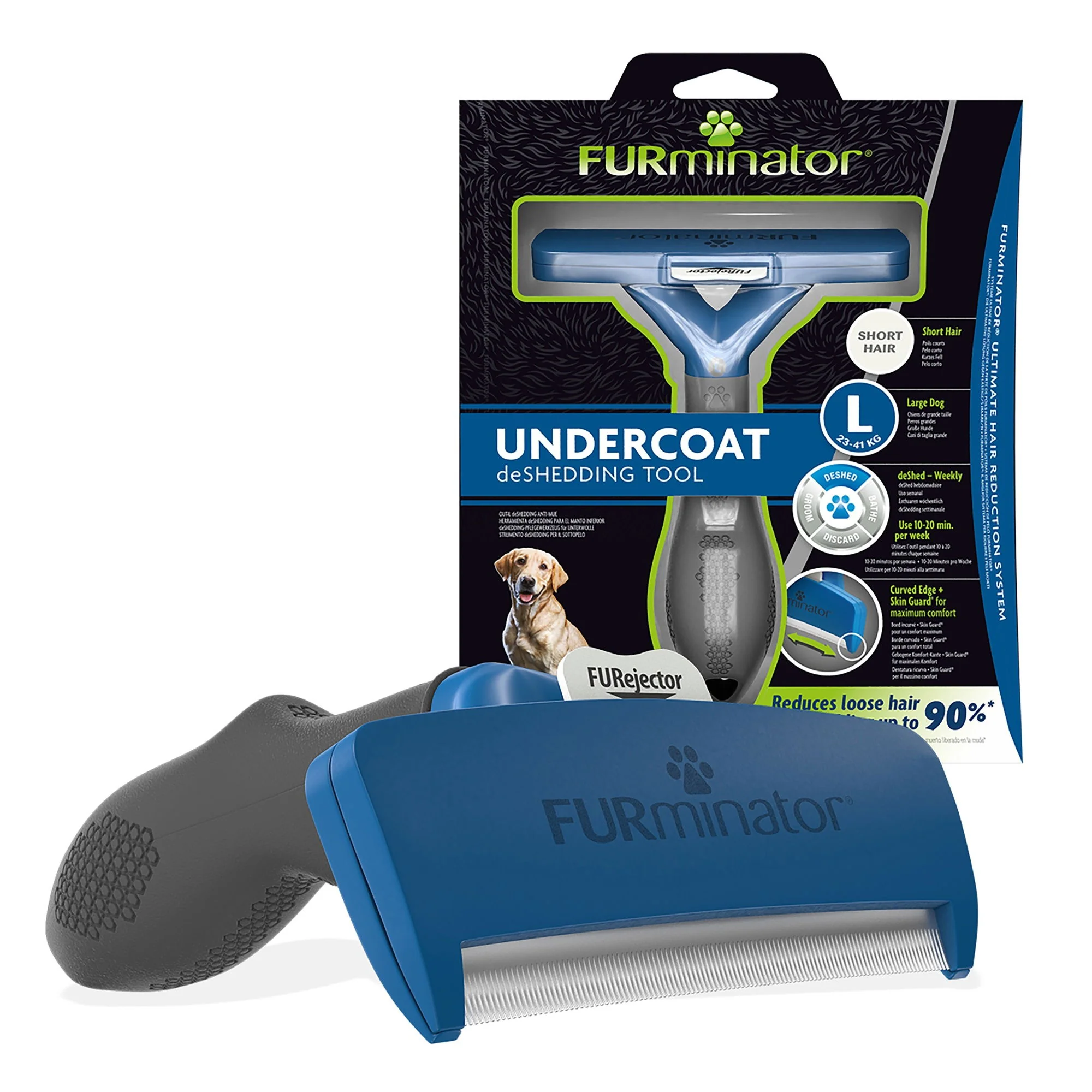 FURminator L Dog Undercoat Tool - Short Hair - Image 2