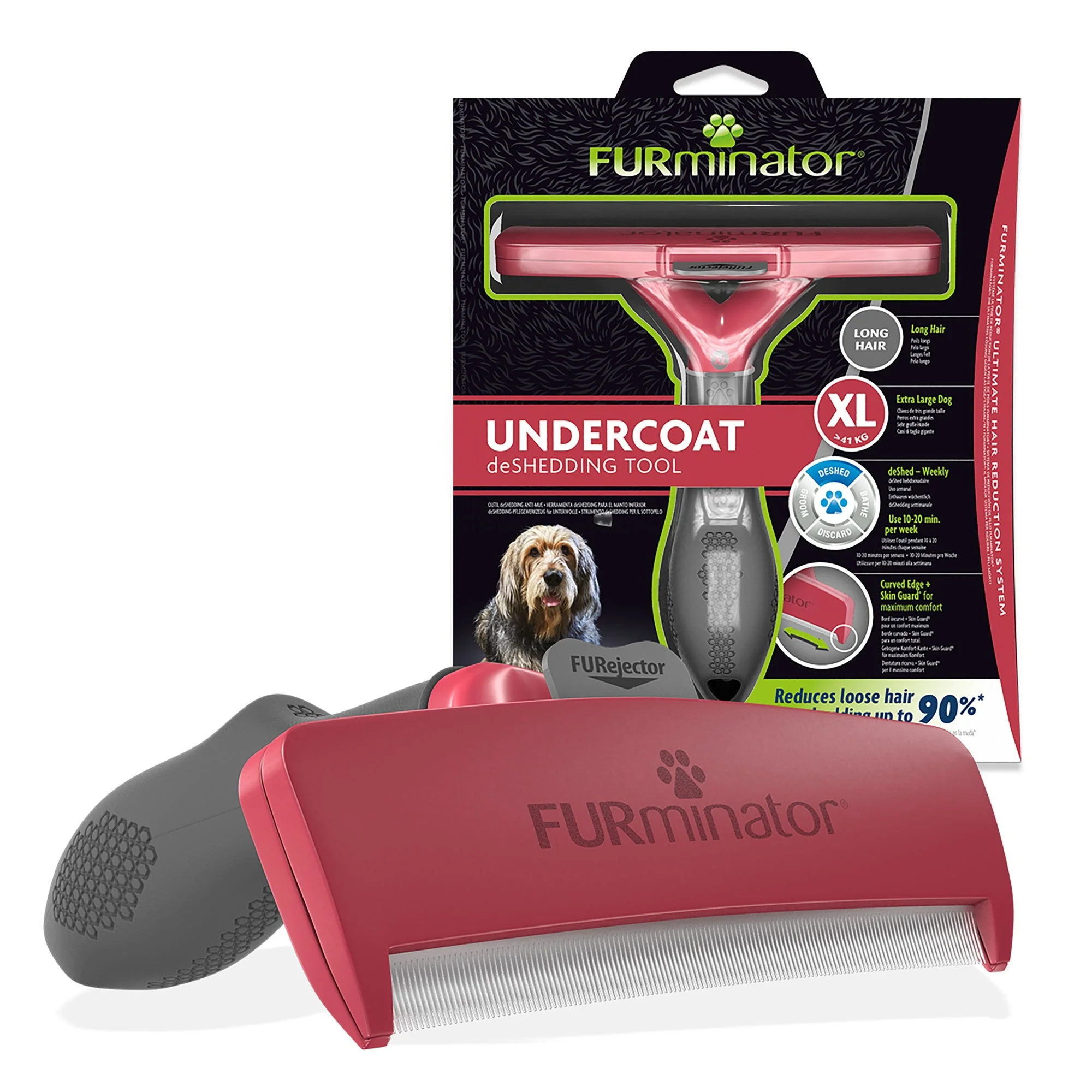 FURminator XL Dog Undercoat Tool - Long Hair - Image 2