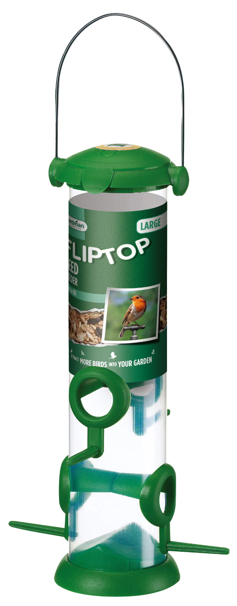 Gardman Flip Top Large Seed Feeder
