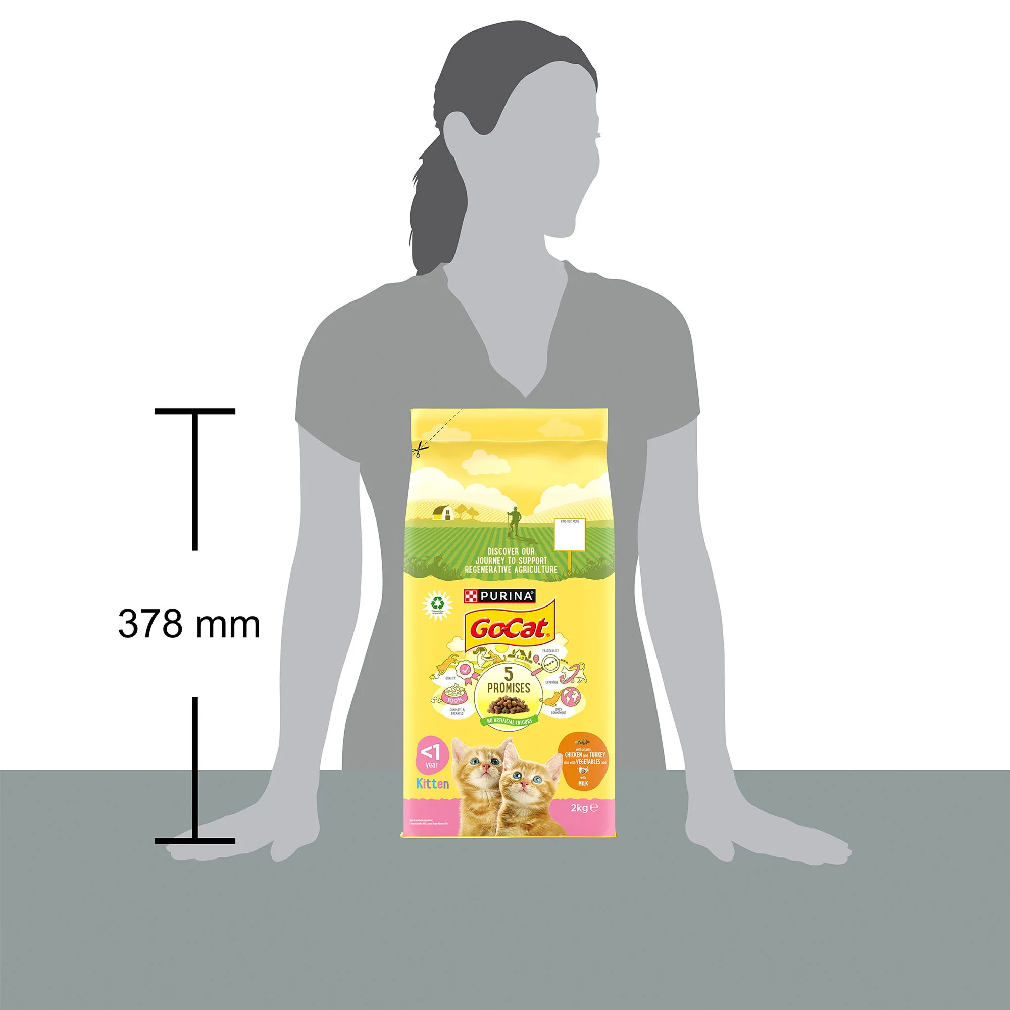 Go-Cat Kitten With Chicken Milk & Vegetables 2kg - Image 4