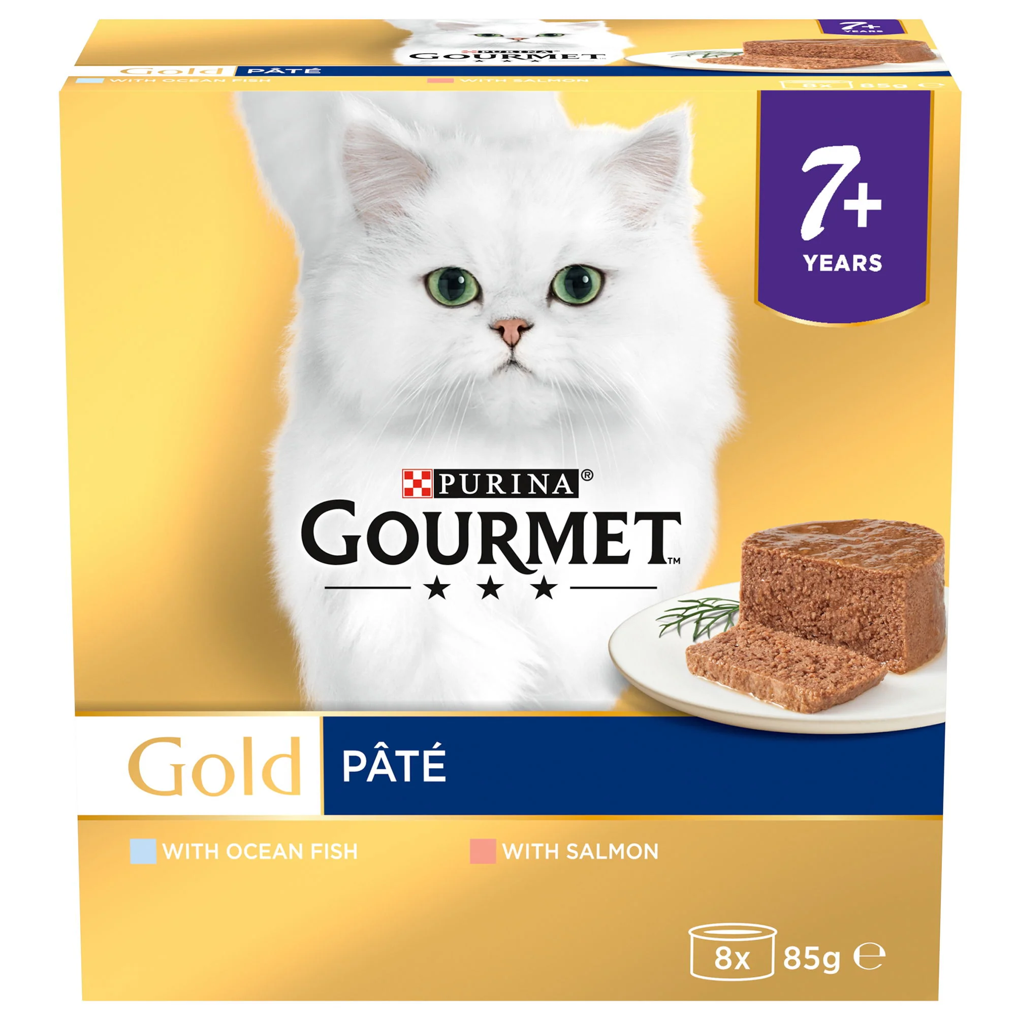Gourmet Gold Senior Mousse With Salmon 8x85g - Image 2