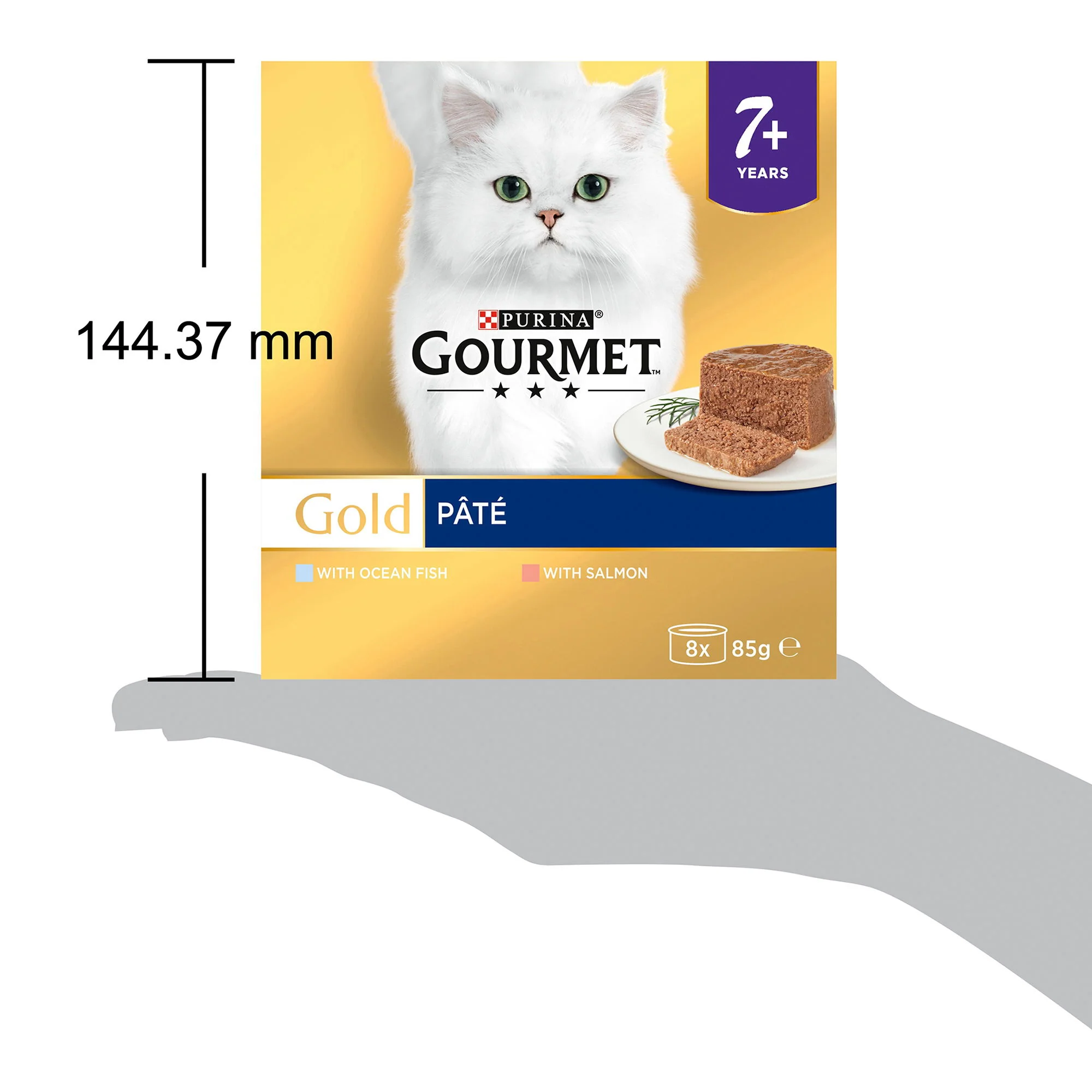 Gourmet Gold Senior Mousse With Salmon 8x85g - Image 3