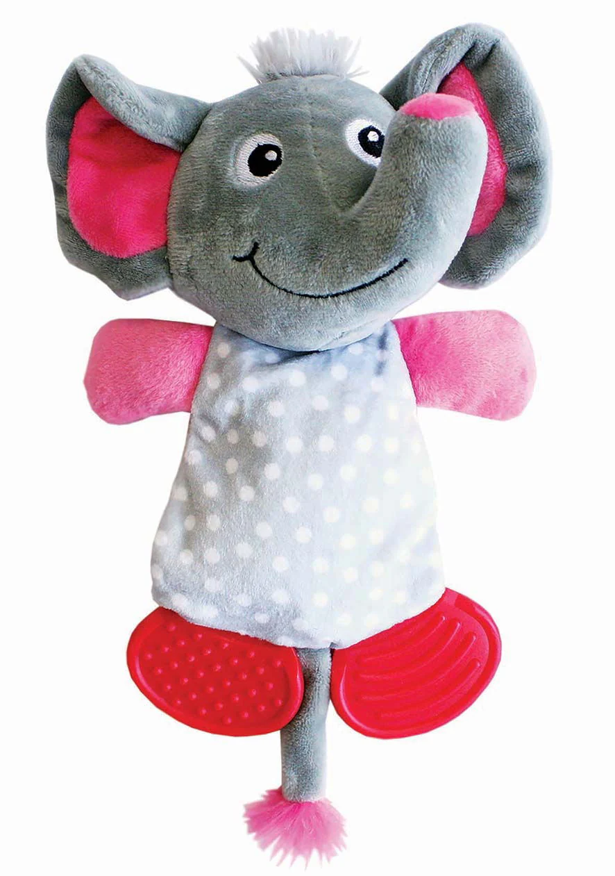 Happy Pet Little Rascals Play Teether Dog Toy - Elephant