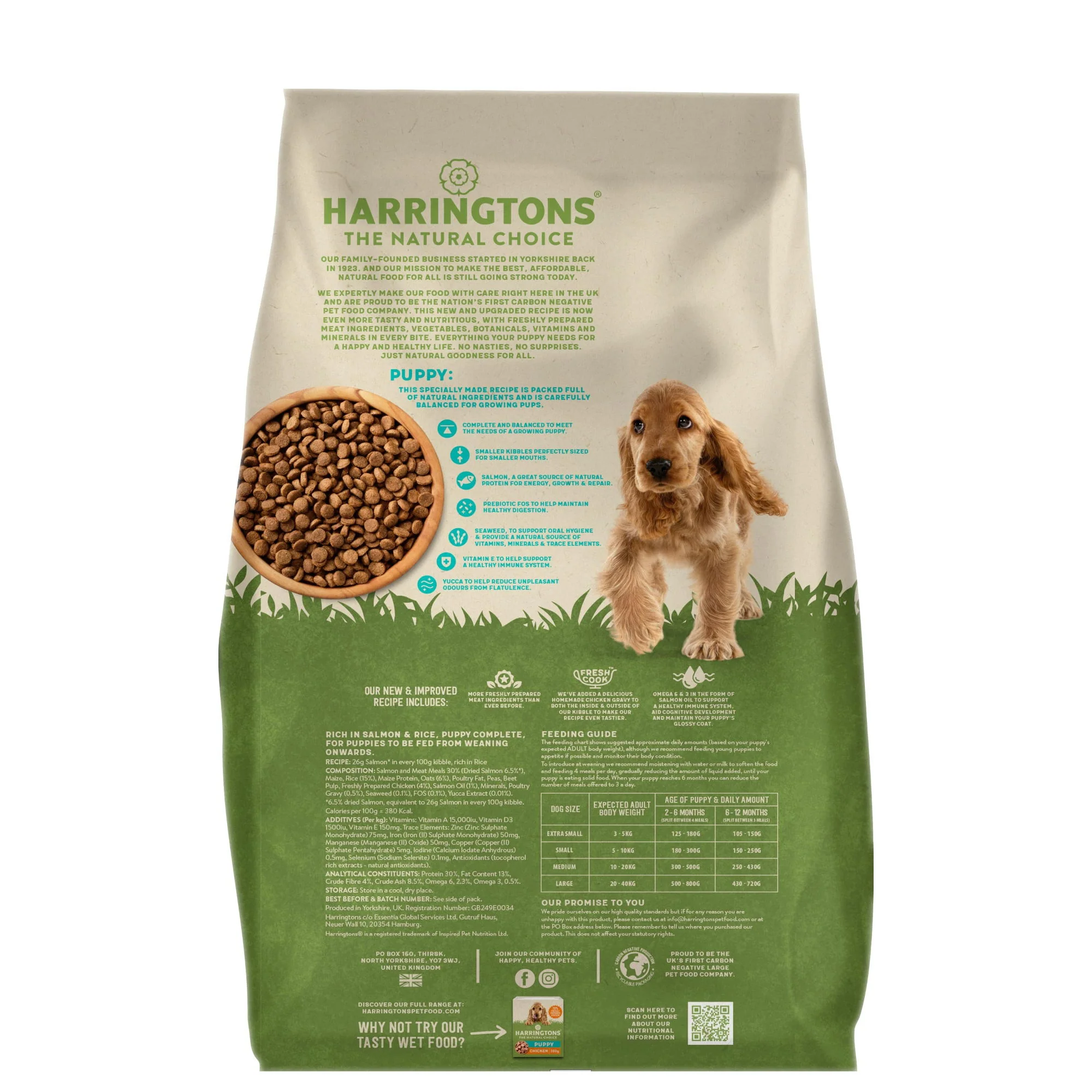 Harringtons Complete Puppy Salmon & Rice 10kg - Image 2