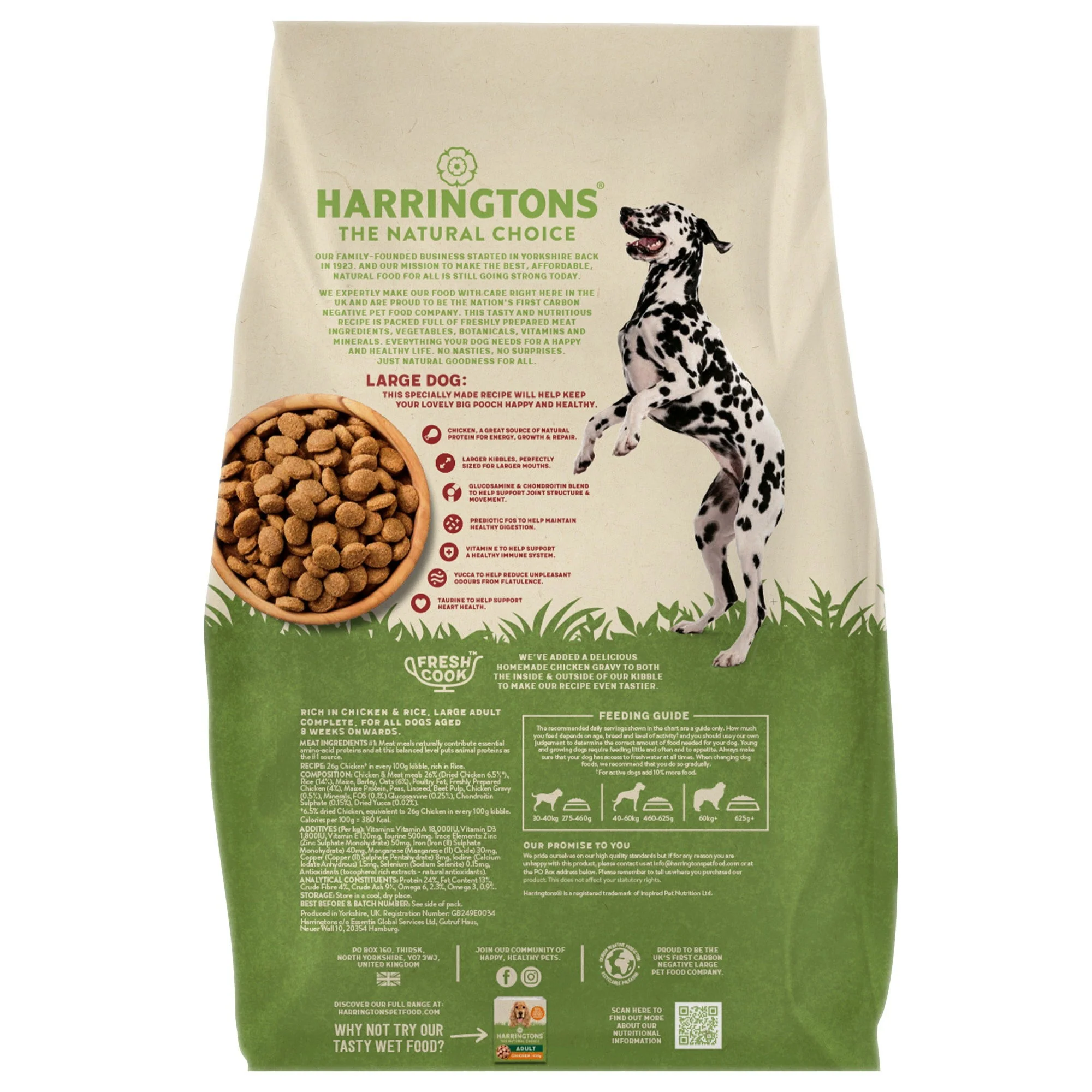 Harringtons Dog Large Breed Chicken 14kg - Image 2