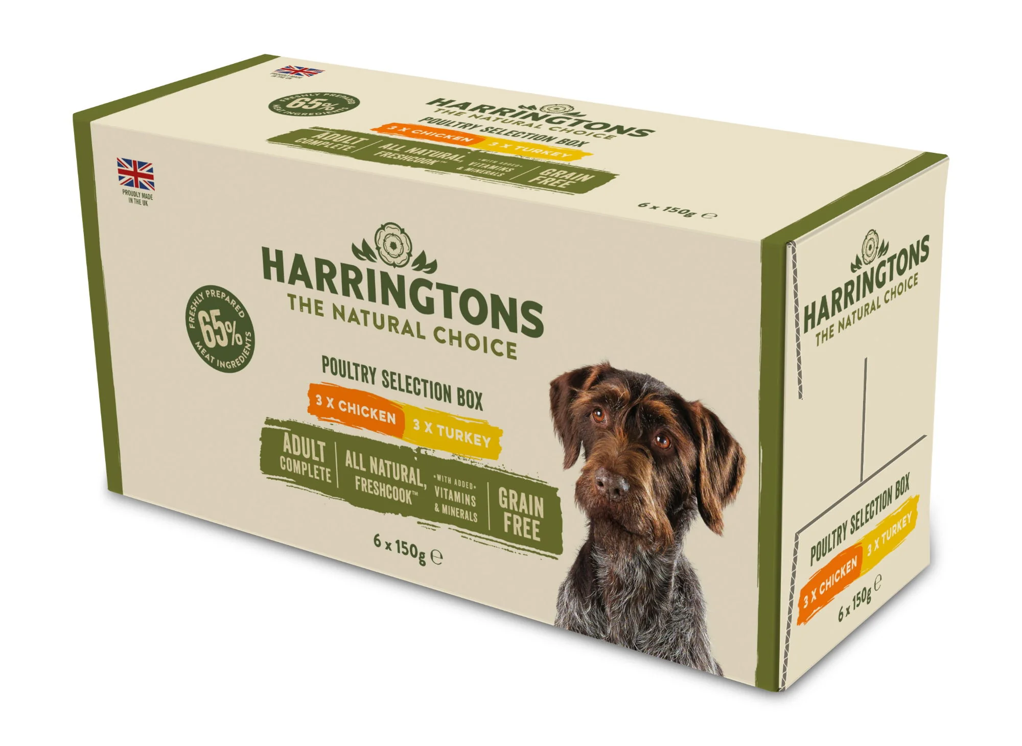 Harringtons Dog Wet Adult Poultry 6x150g - Image 2