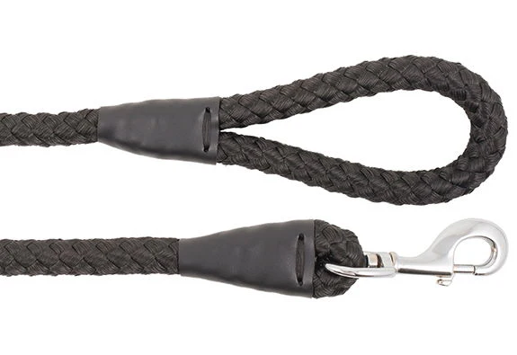 Heritage Nylon Rope Lead Black 20mm X1.07m - Image 2