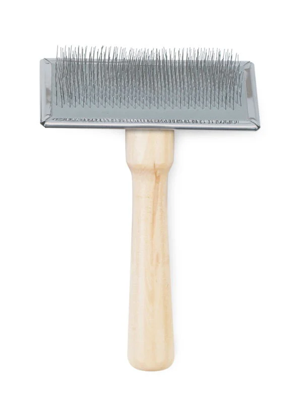Heritage Wood Handle Soft Slicker Brush Lge