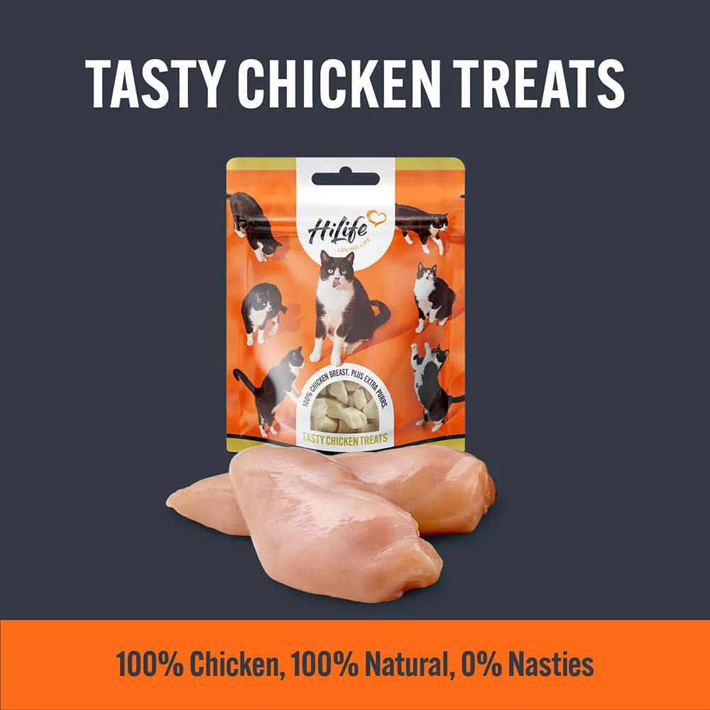 Hilife It's Only Natural Cat Chicken Breast Treats 30g - Image 2