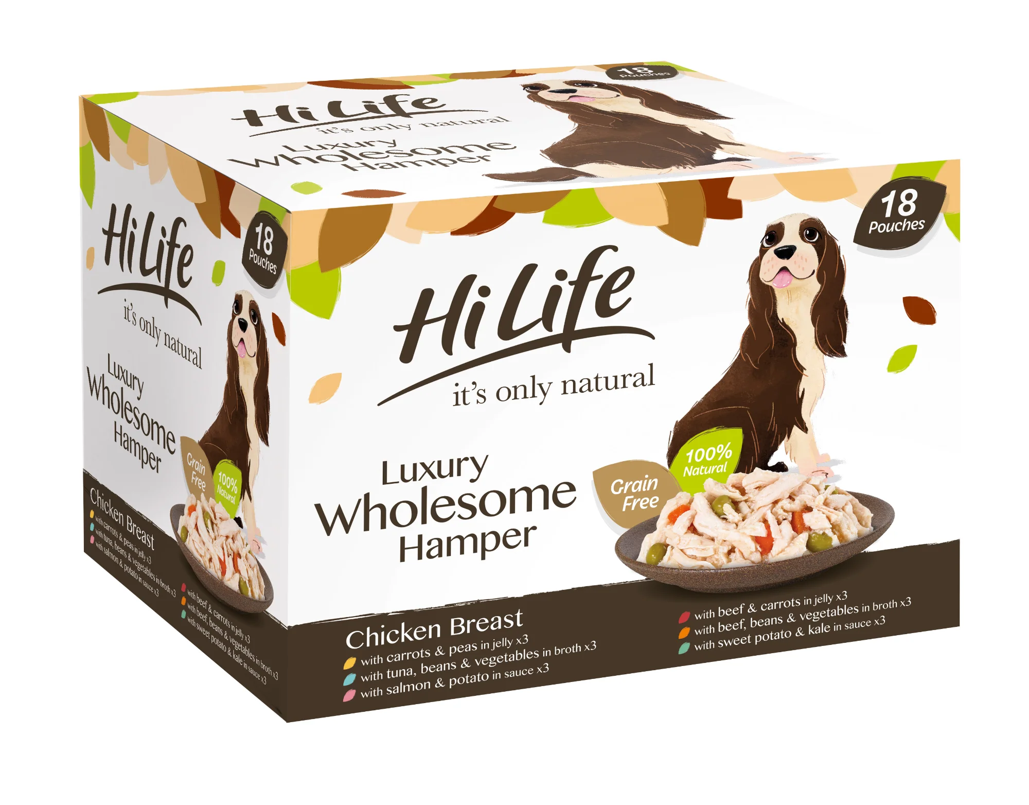 Hilife It's Only Natural Dog Pouch Luxury Hamper 18x100g - Image 2
