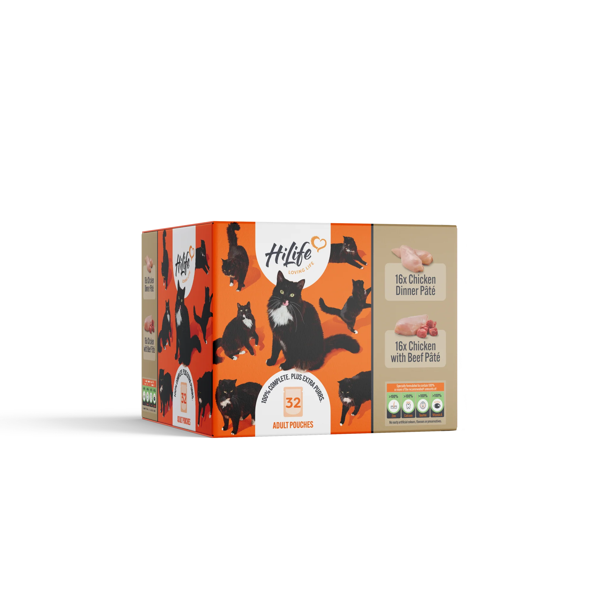 Hilife Natural Cat Pch The Big Chicken One In Jelly 32x70g