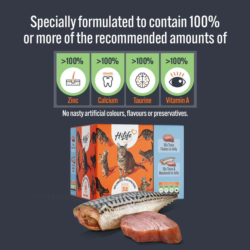 Hilife Natural Cat Pch The Big Tuna One In Jelly 32x70g - Image 4