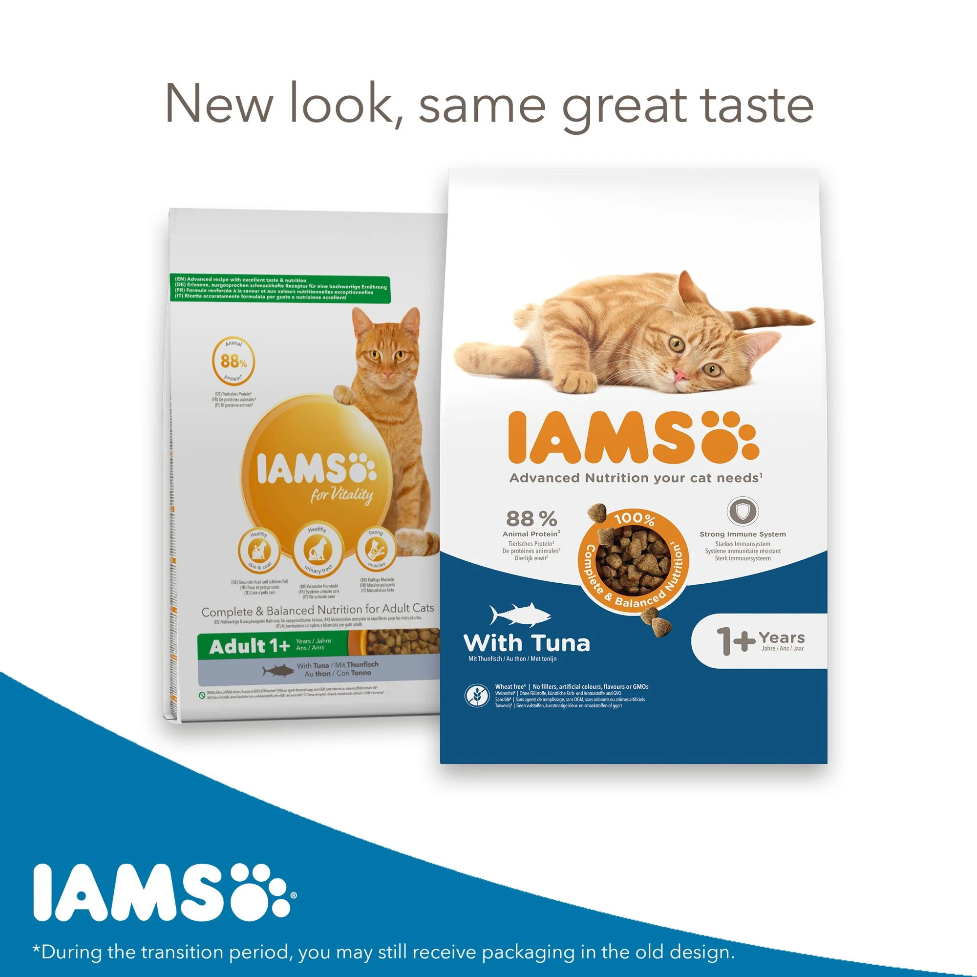 IAMS for Vitality Adult Cat Food with Tuna 2kg - Image 2