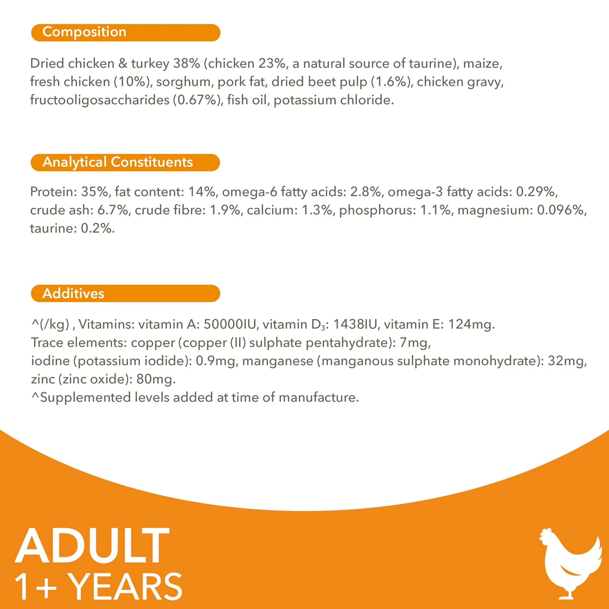 Iams Vitality Adult Cat With Fresh Chicken 2kg - Image 3