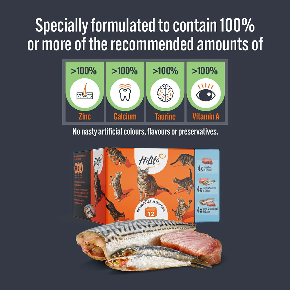 It's Only Natural Cat Lux Fish Selection 12x70g - Image 4